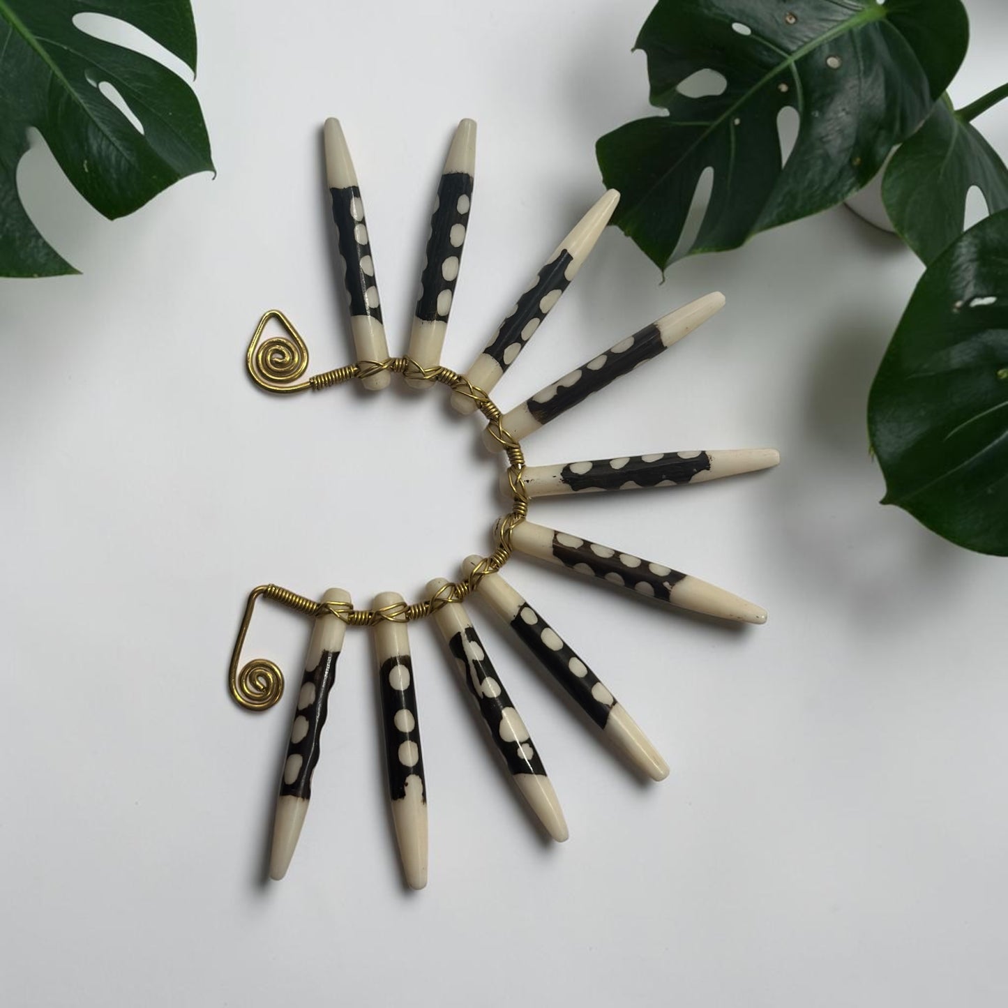 🖤🤍 AdornHer “Ancestral Rhythm” Cowrie Ear Cuff