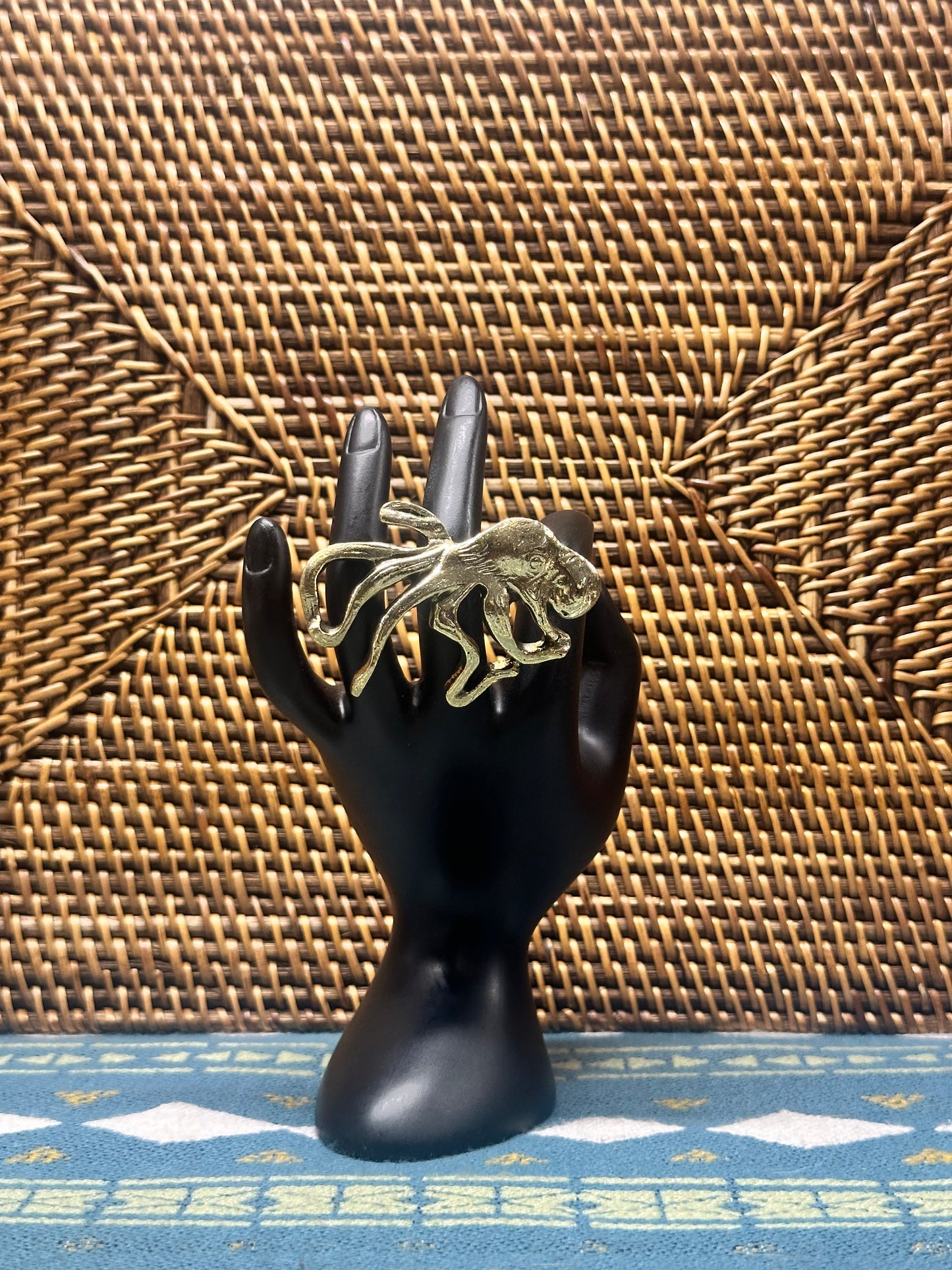 Octopus Brass Ring