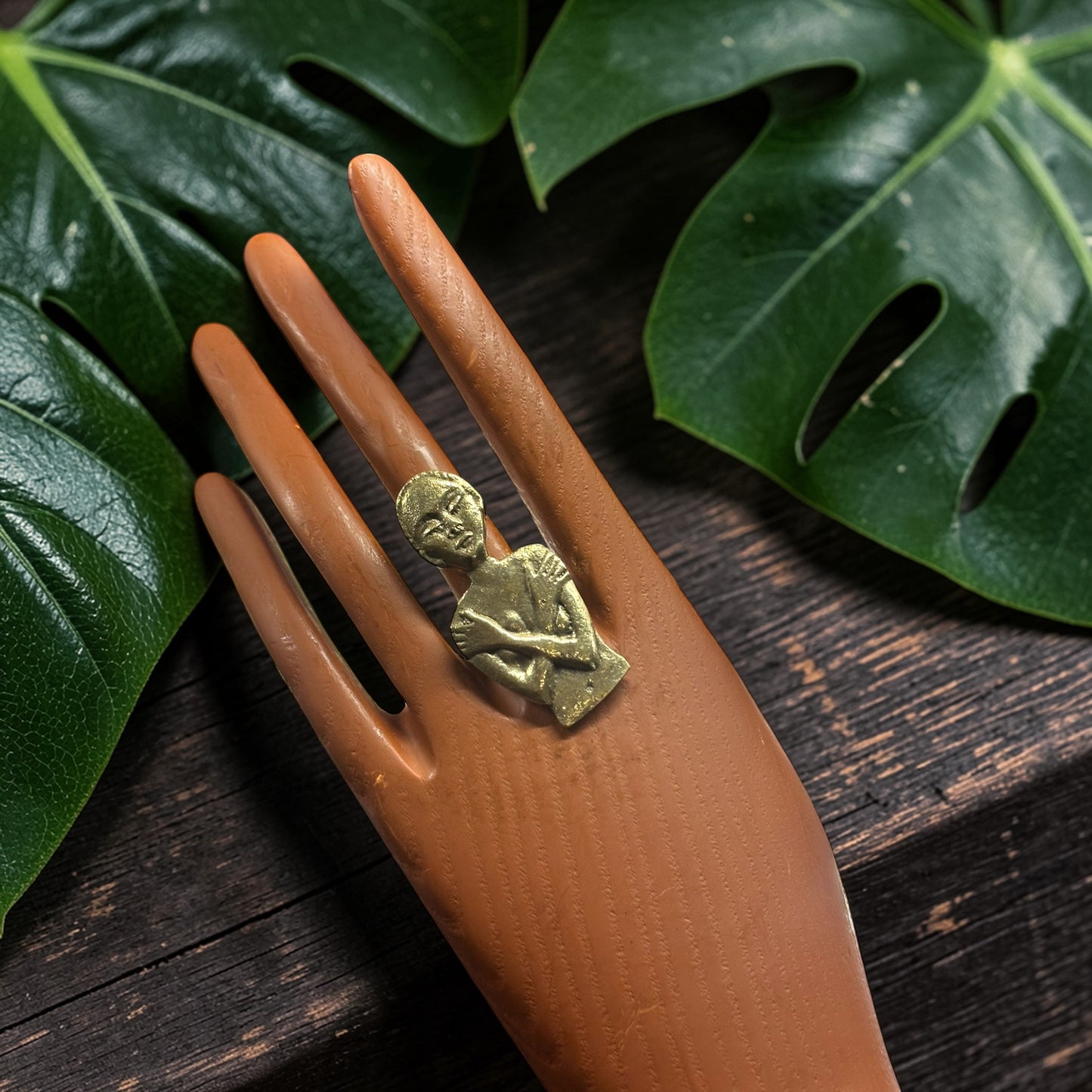 Ujasiri Strength Brass Ring