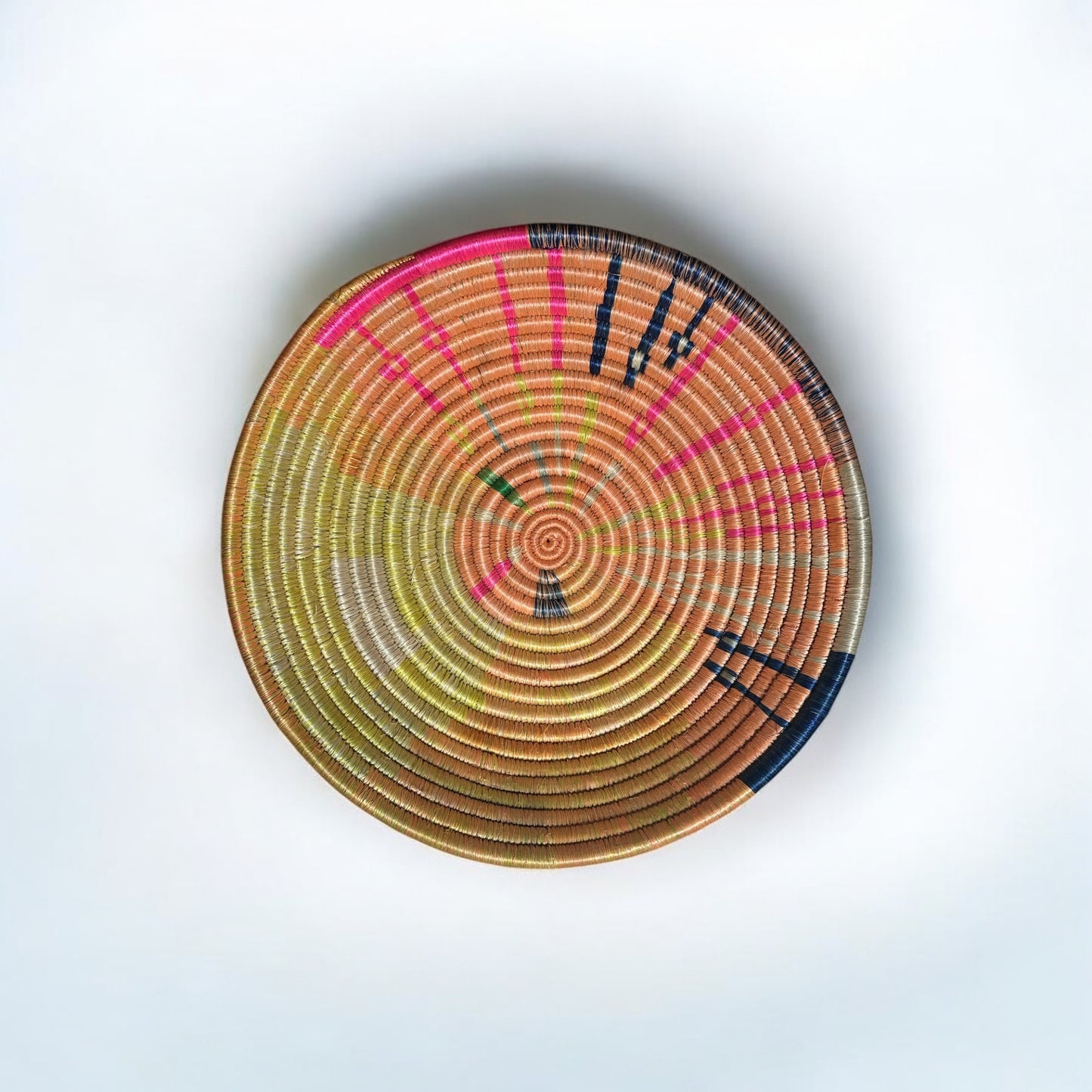 Blush Horizon Woven Basket