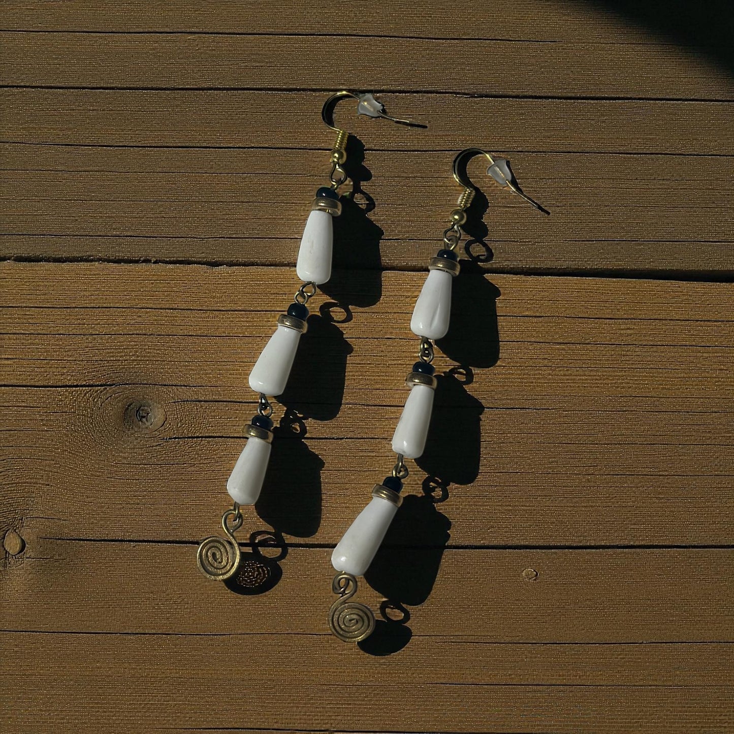 Ivory Cascade Drop Earrings