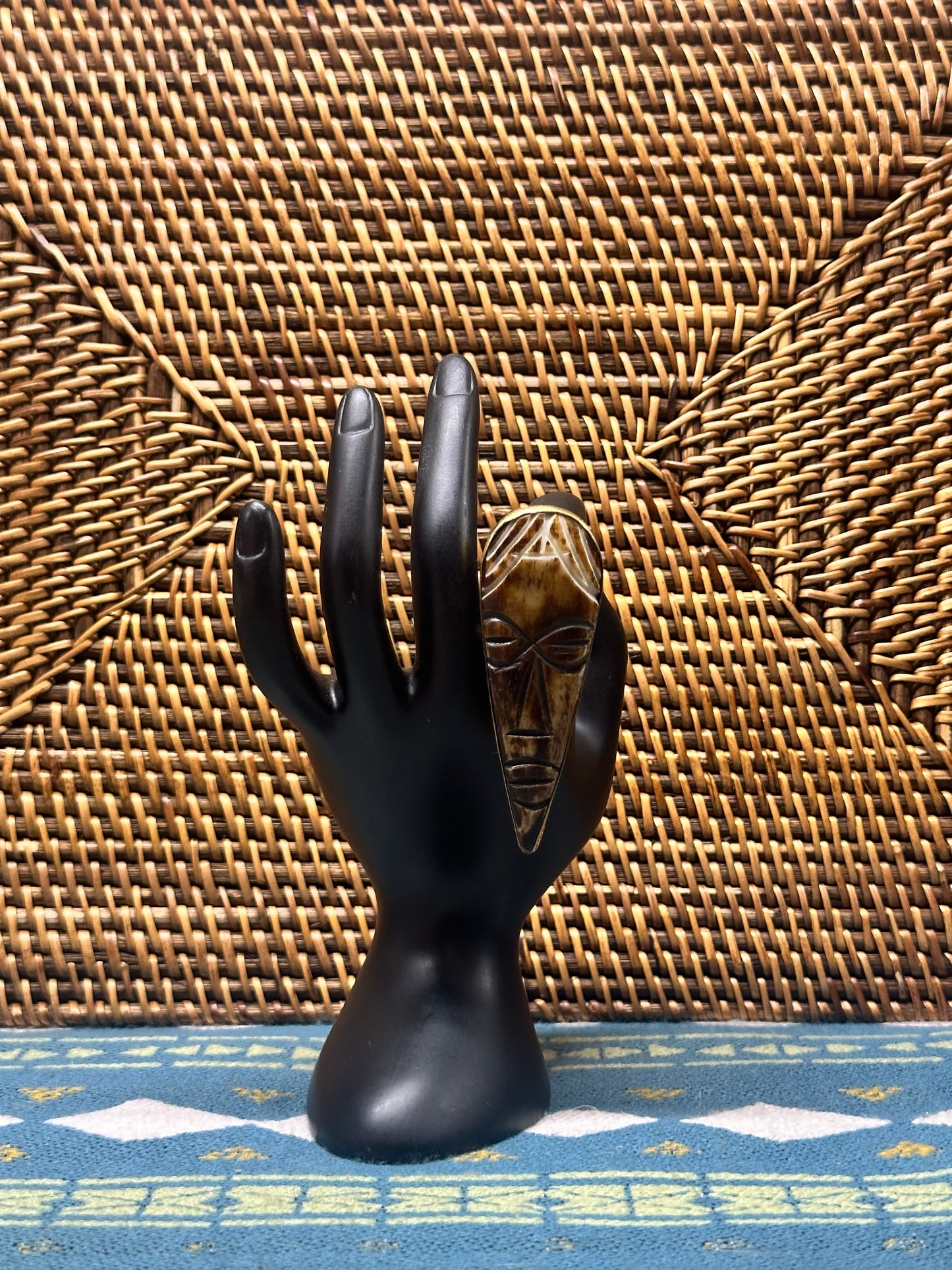 African Inspired Face Mask Ring 2