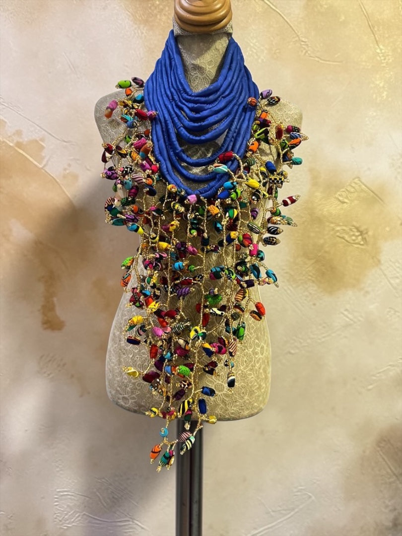 Presence in Motion — Blue Statement Adornment