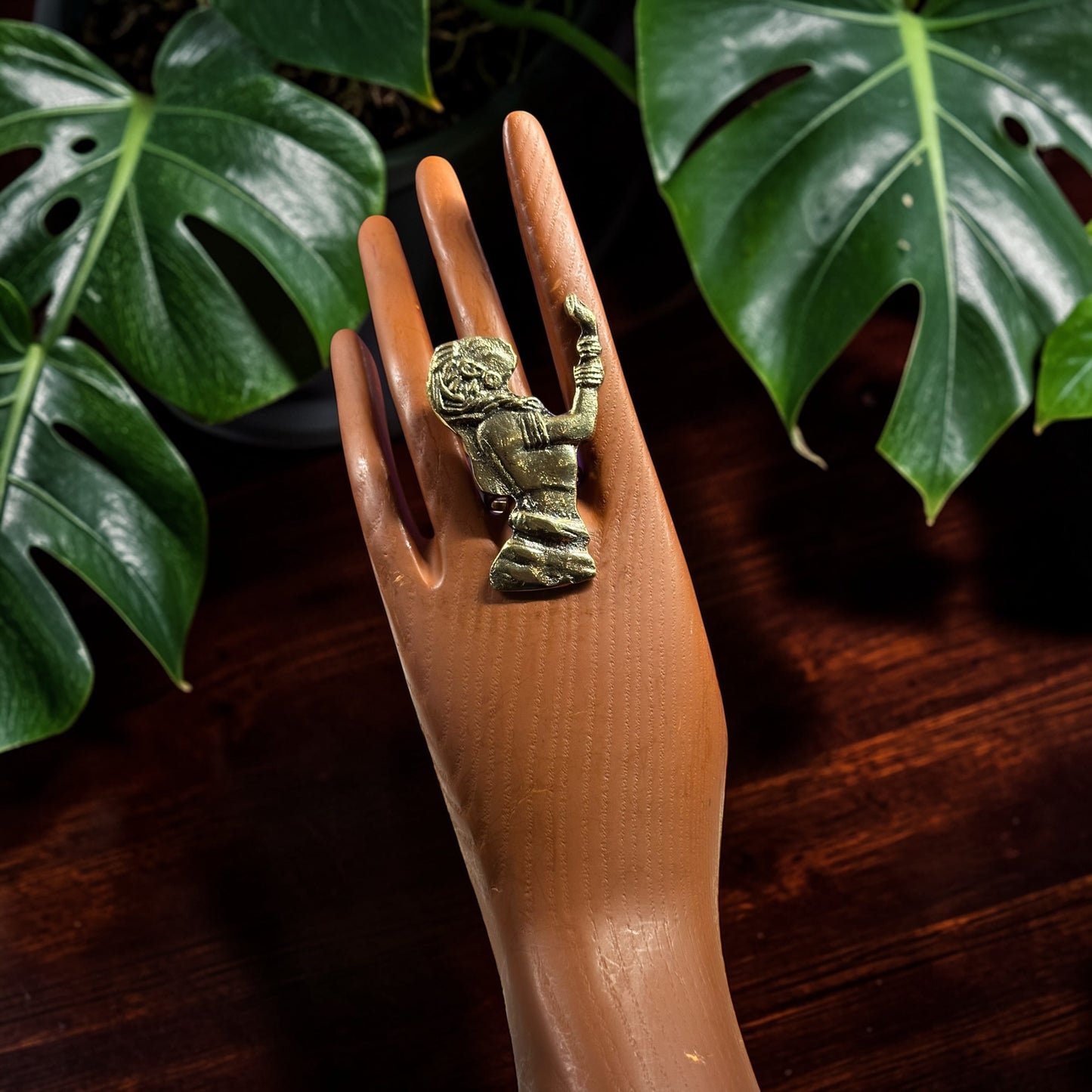 Nia Warrior Brass Ring