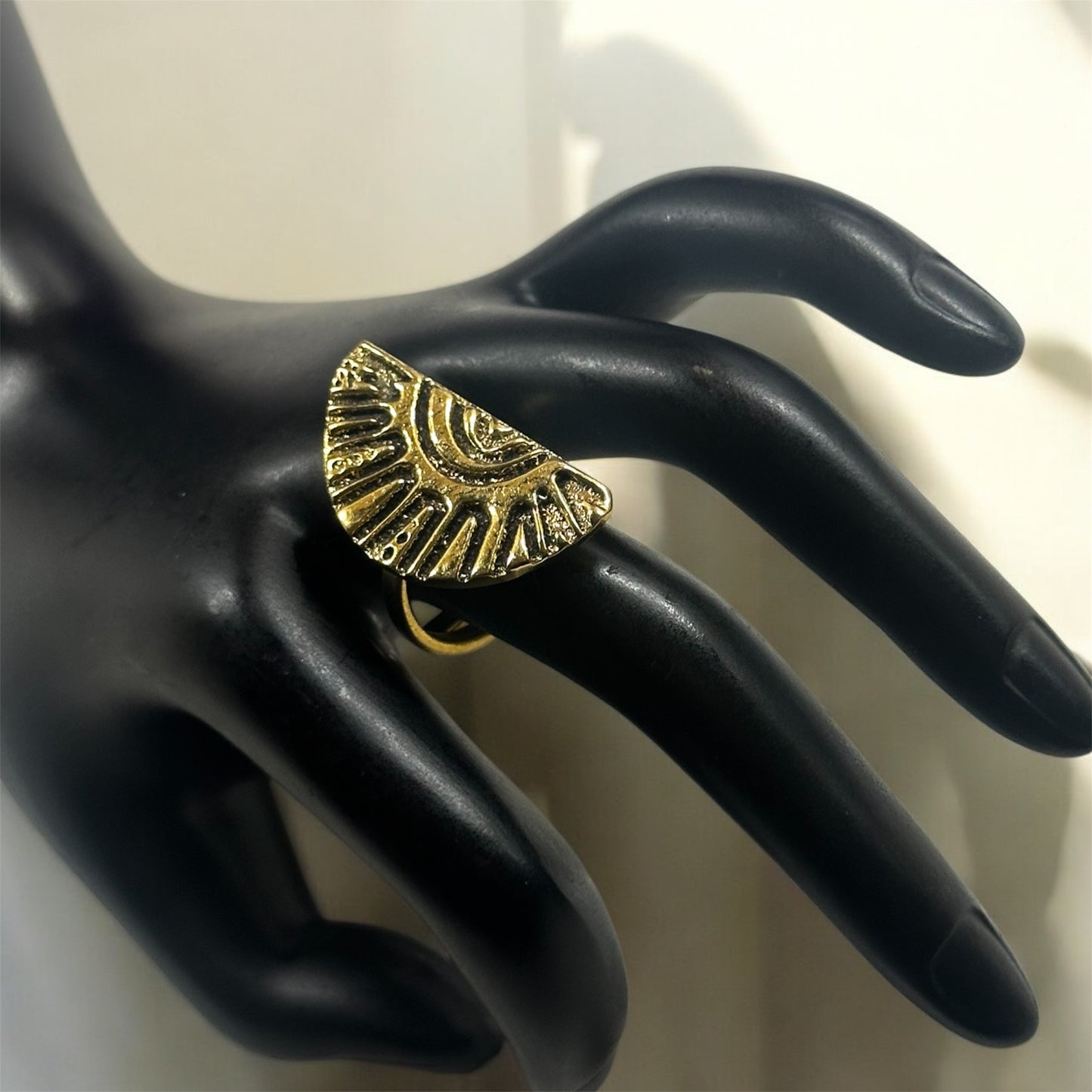 Solar Empress: Half-Sun Brass Ring