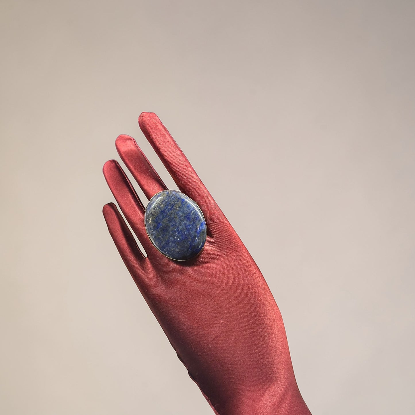 Sodalite Brass Ring – Oval
