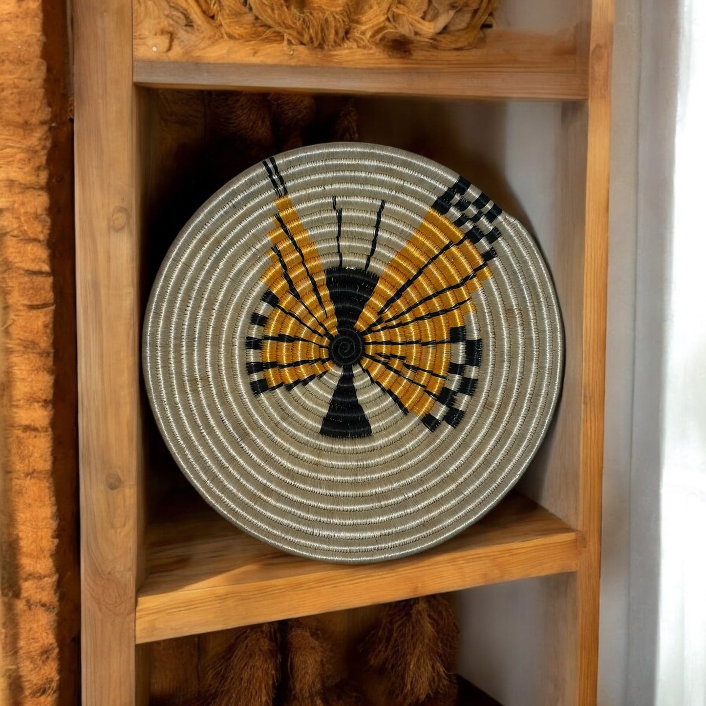Golden Flight Woven Basket