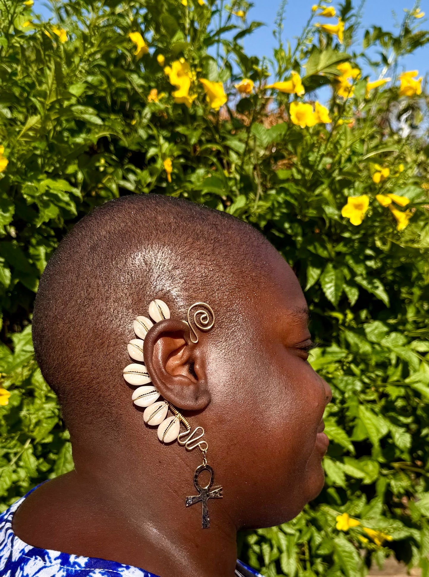 Ankh of Eternity Ear Cuff – Right Ear