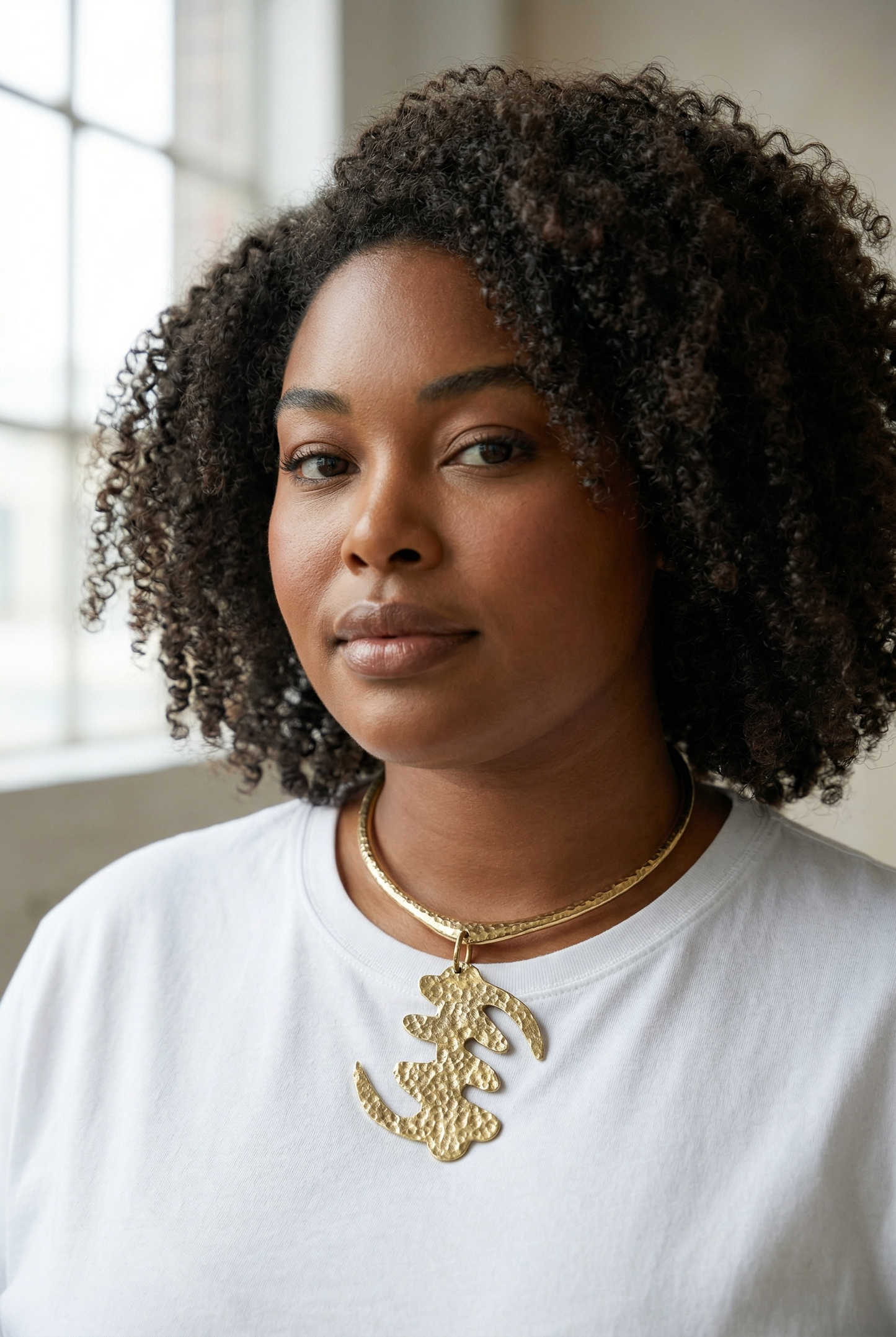 Divine Authority Brass Necklace