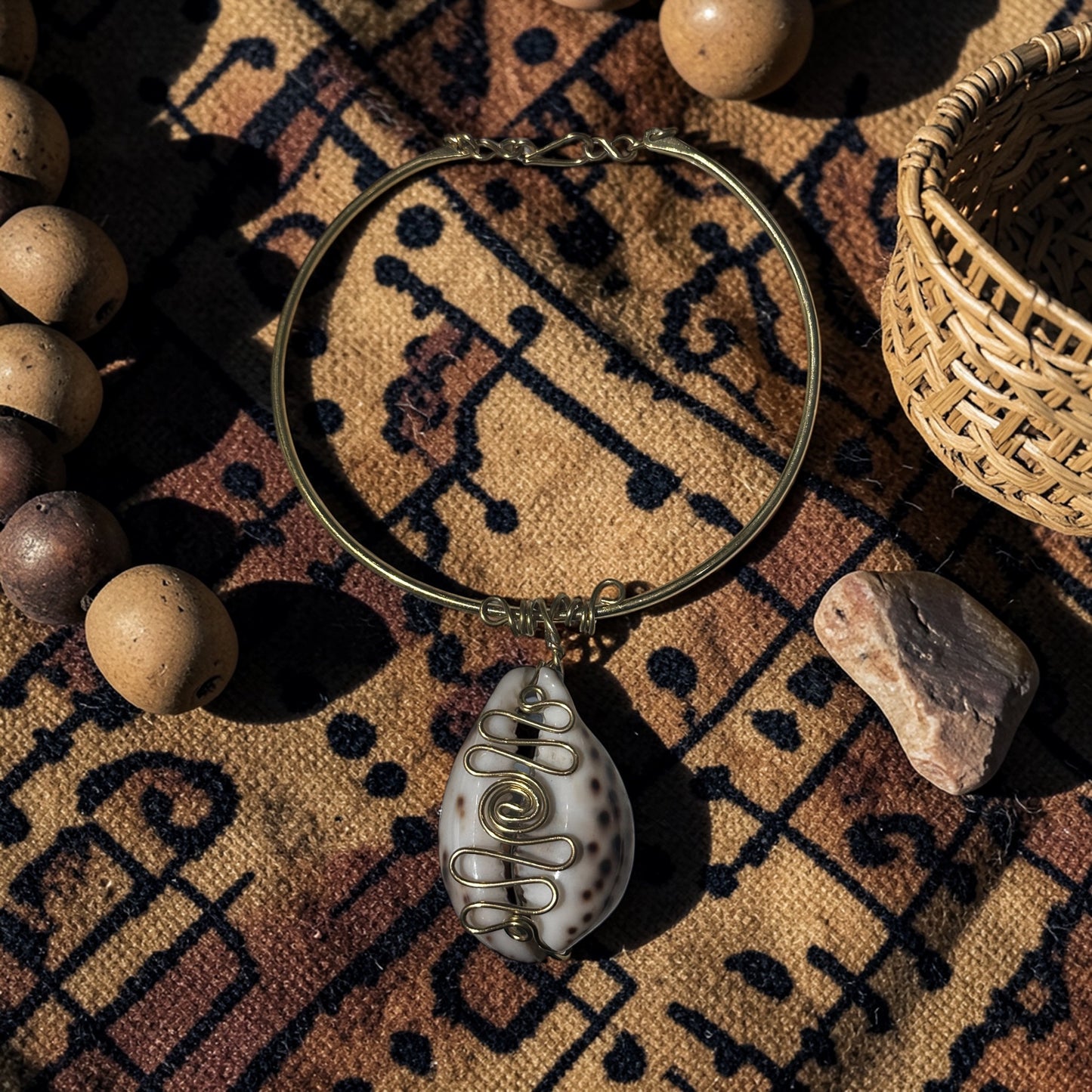 Echoes of Prosperity Cowrie Shell Necklace