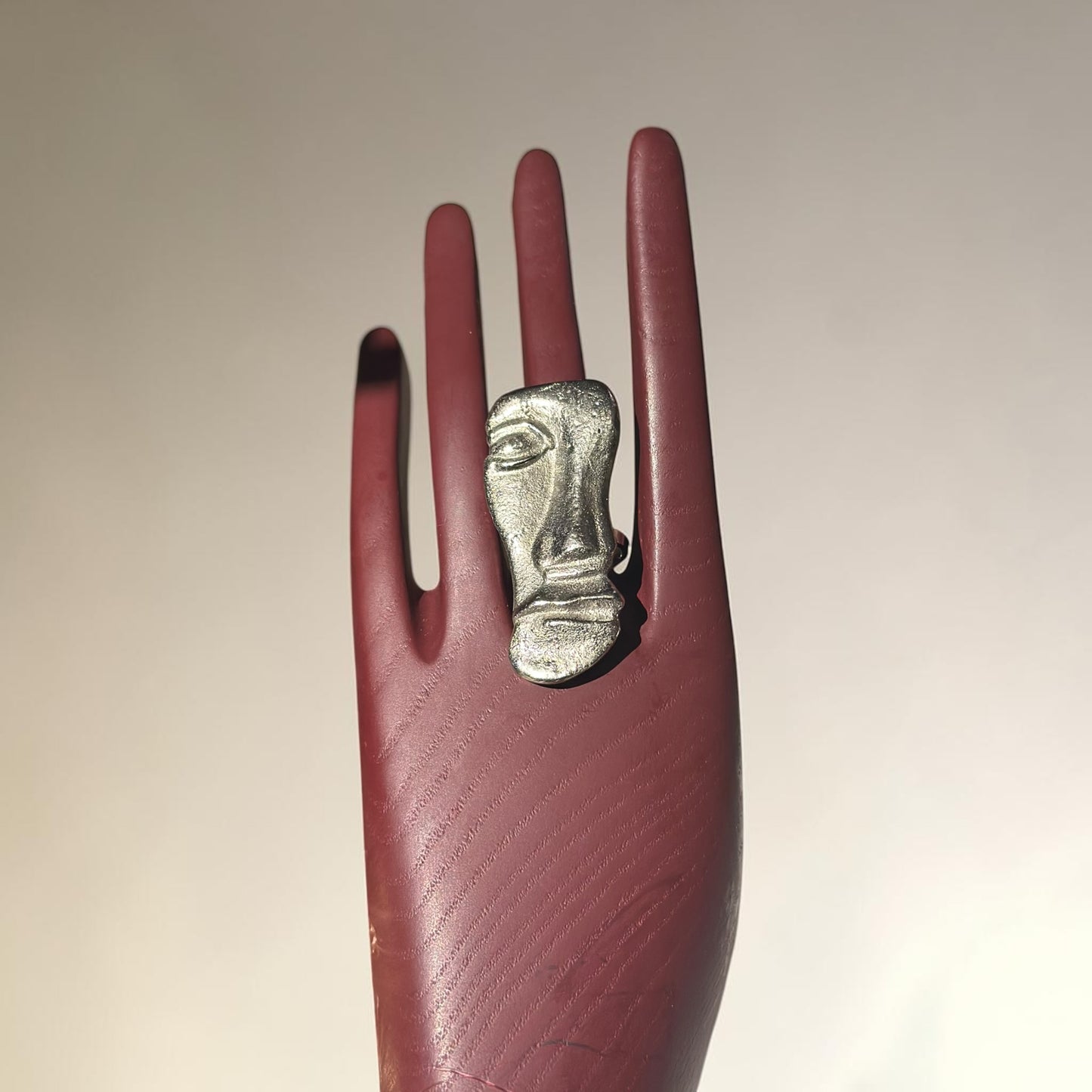 Ancestral Face Silver Ring