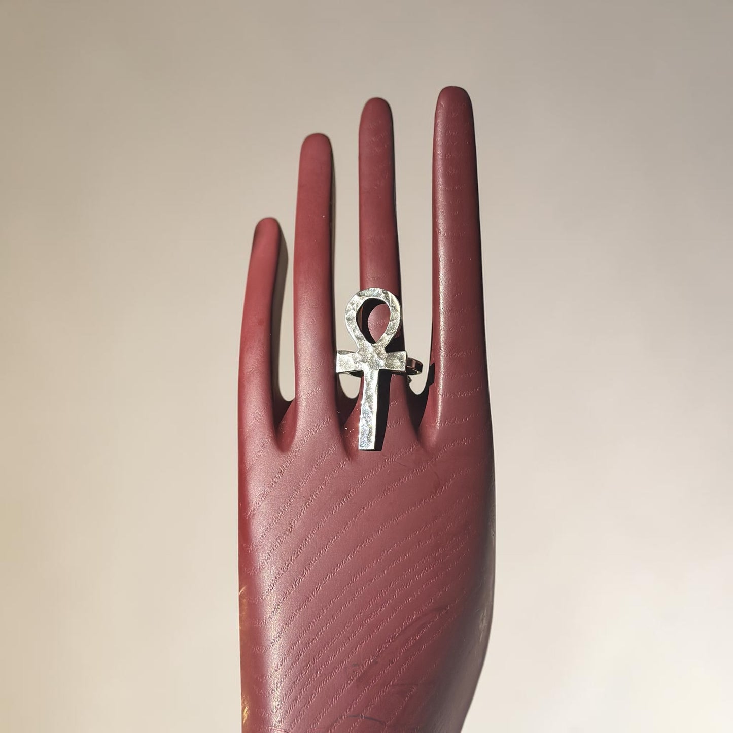 Sacred Ankh Silver Ring (Small)