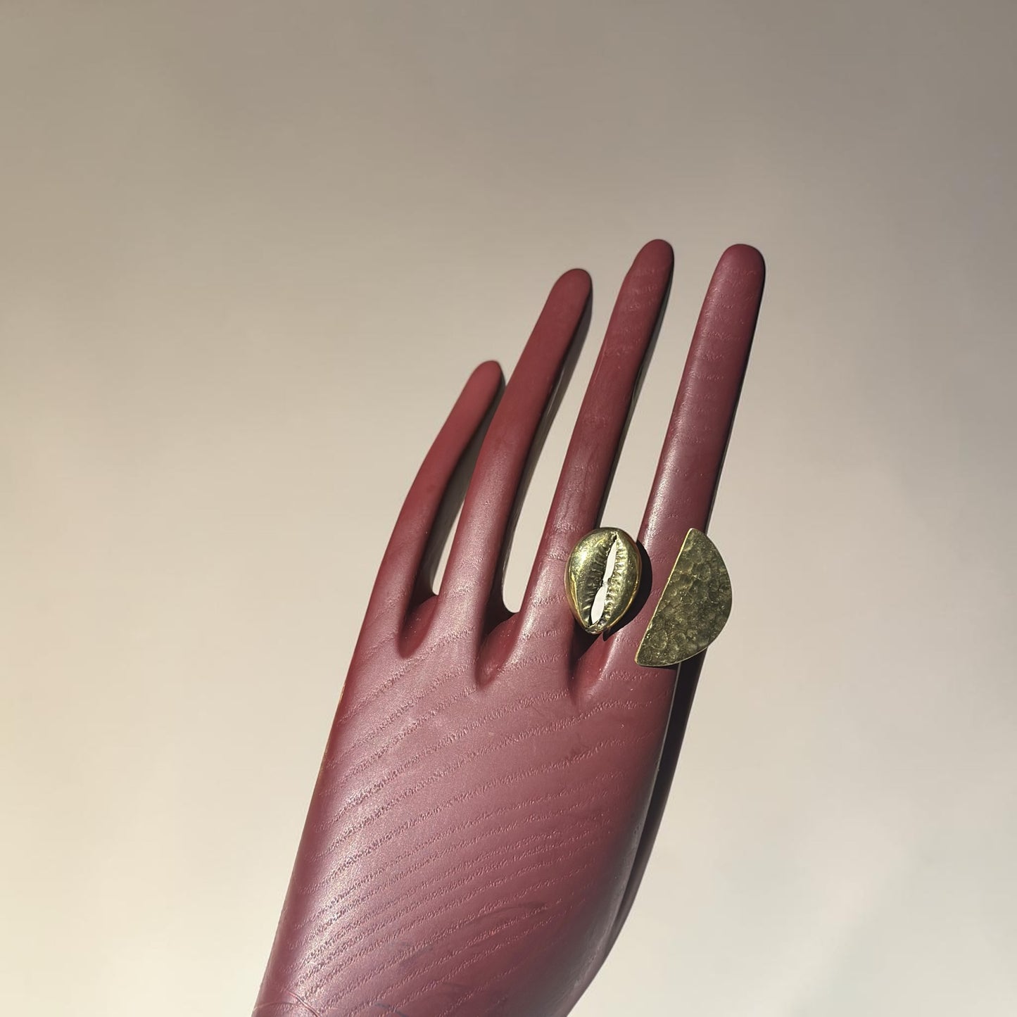 Moonlit Tide Brass Ring