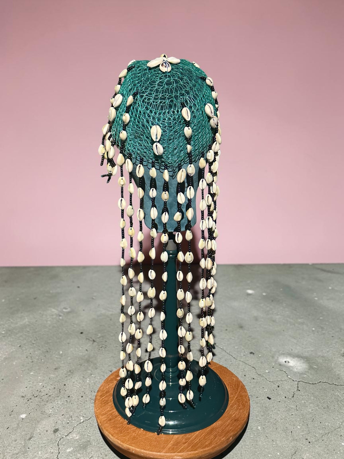 Emerald Spirit Cowrie Shell Headpiece