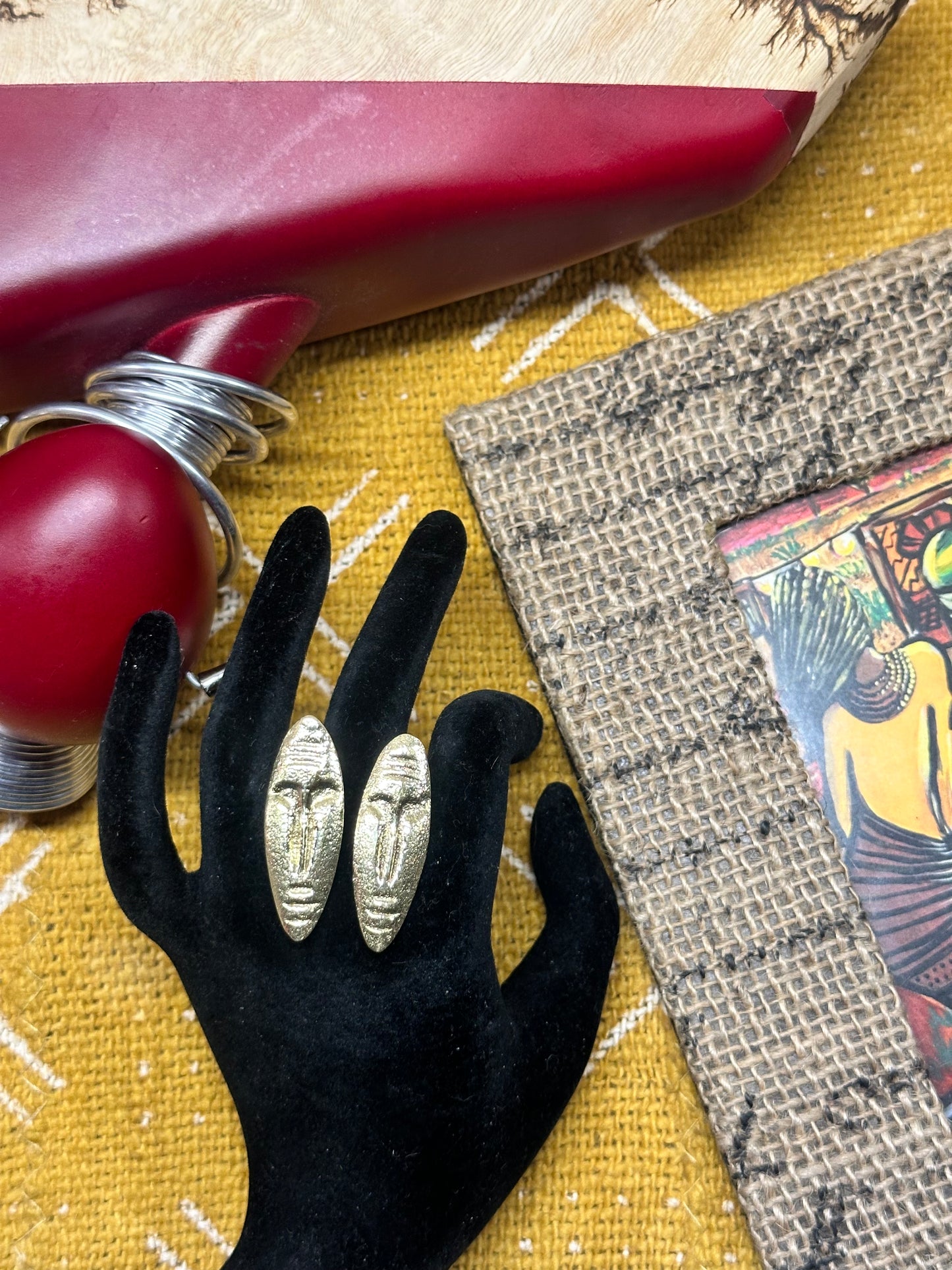 Twin Mask Ring