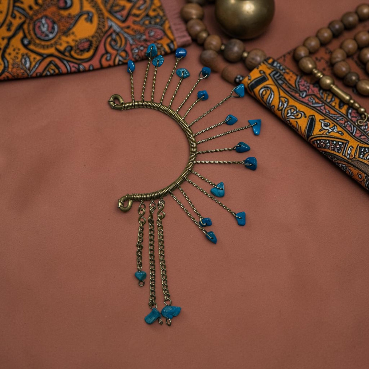 AdornHer “Blue Frequency” Ear Cuff