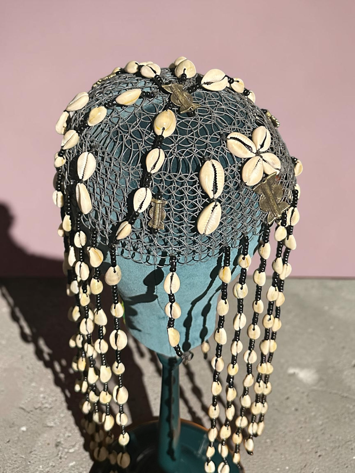 Ancestral Muse Cowrie Shell Headpiece