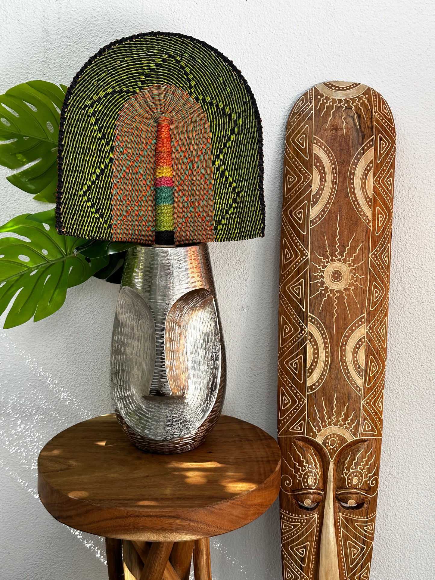 Green Woven Fan