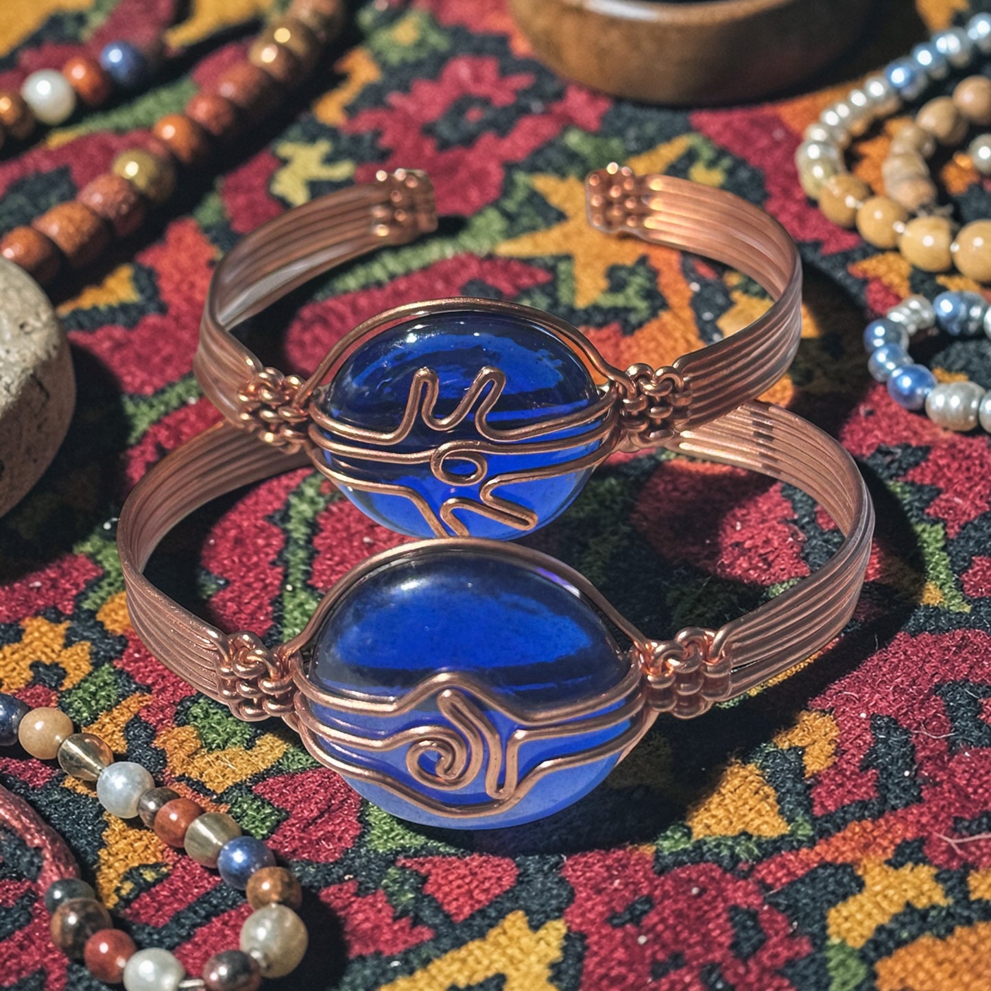 AdornHer Sapphire Energy Copper Bracelet
