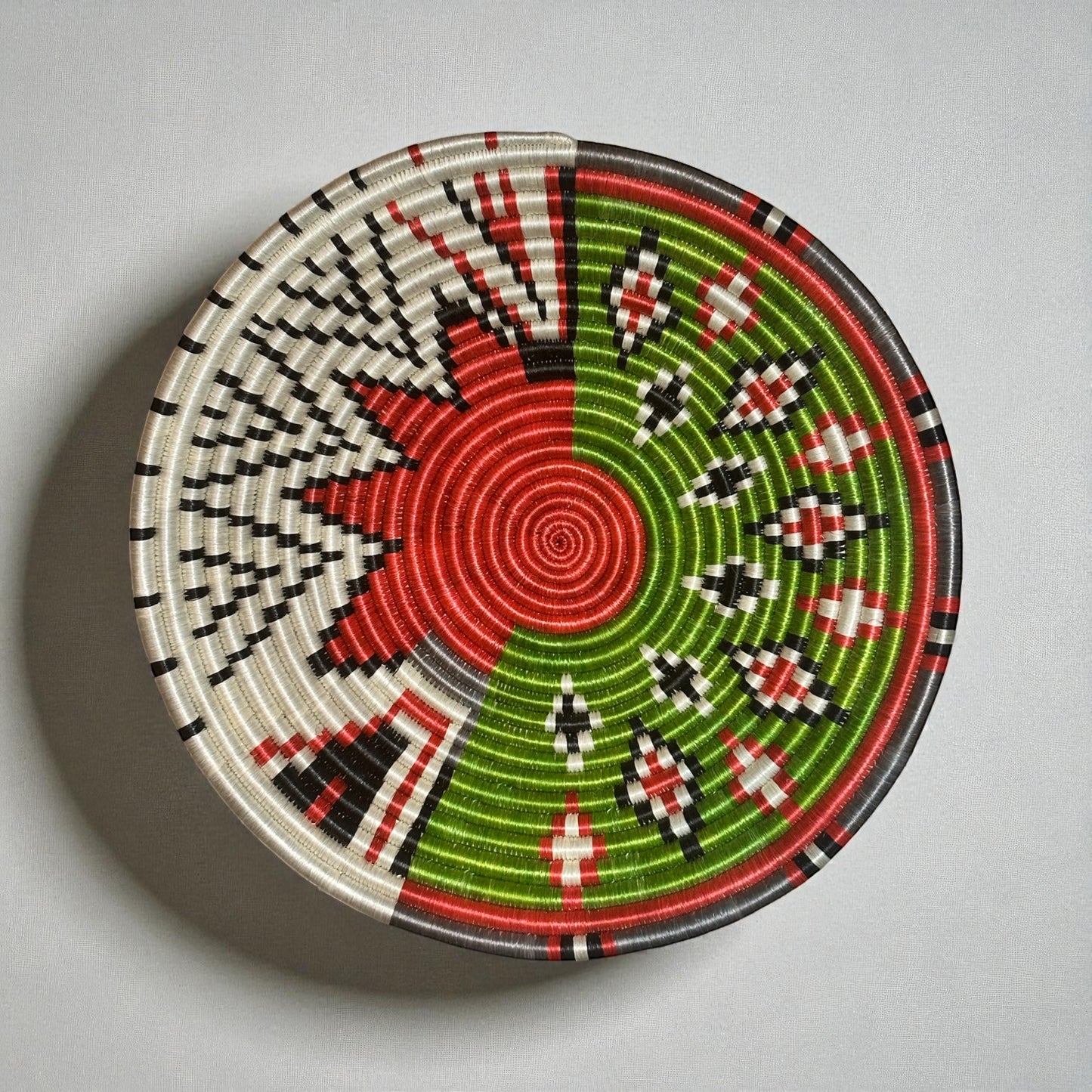 🌺 Coral Horizon Woven Basket