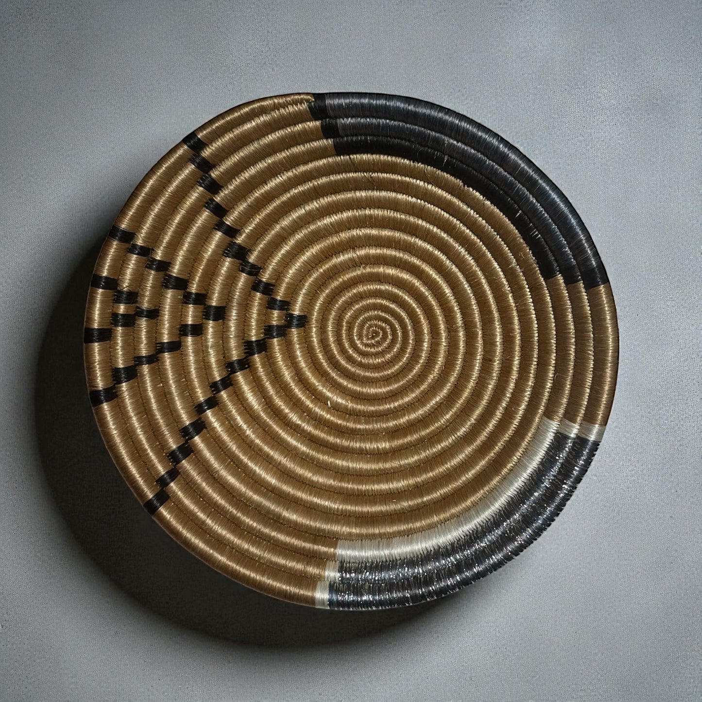 🌾 Earthbound Geometry Woven Basket