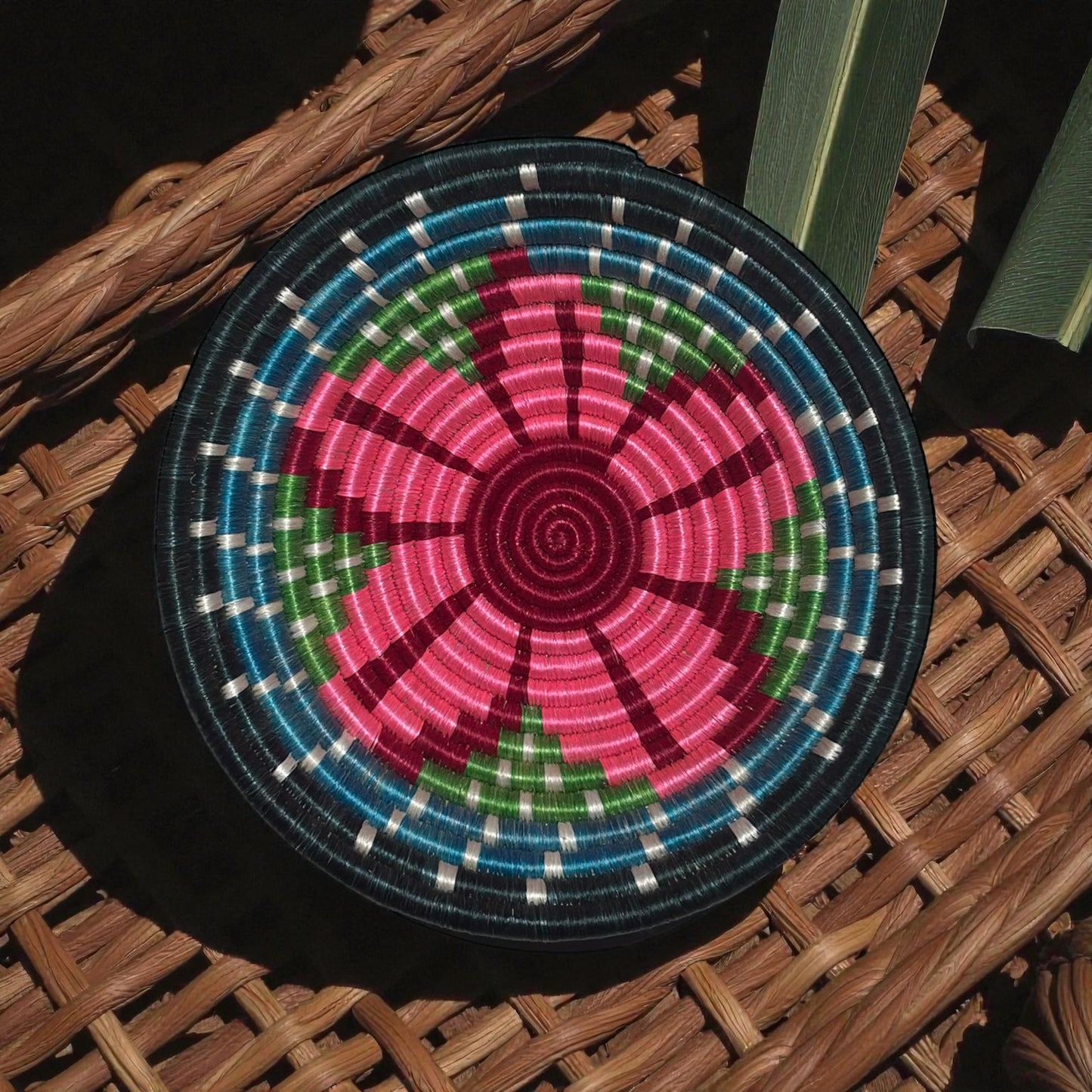🌸 Bloom of Rwanda Woven Basket