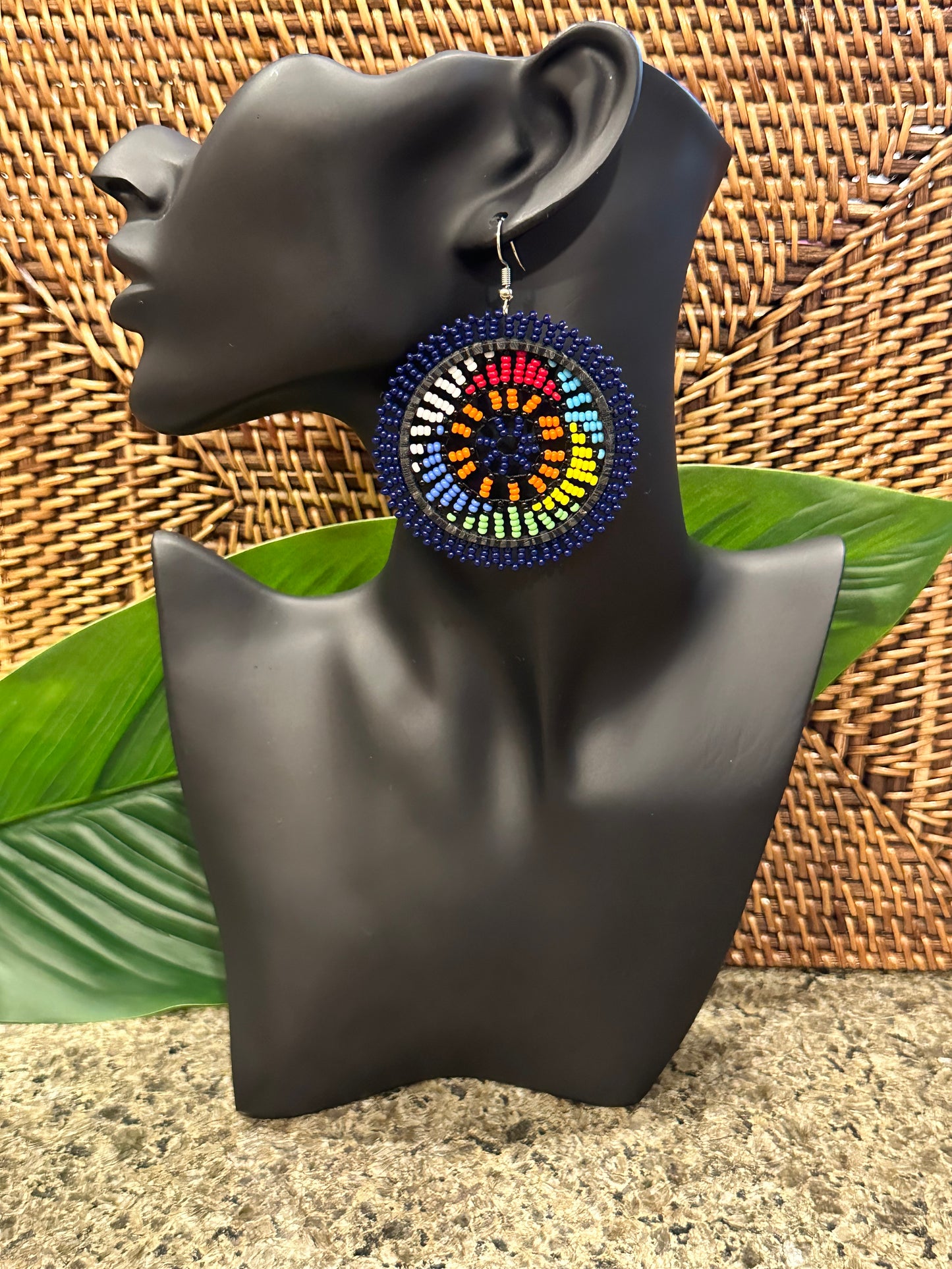 Imani Navy Earrings
