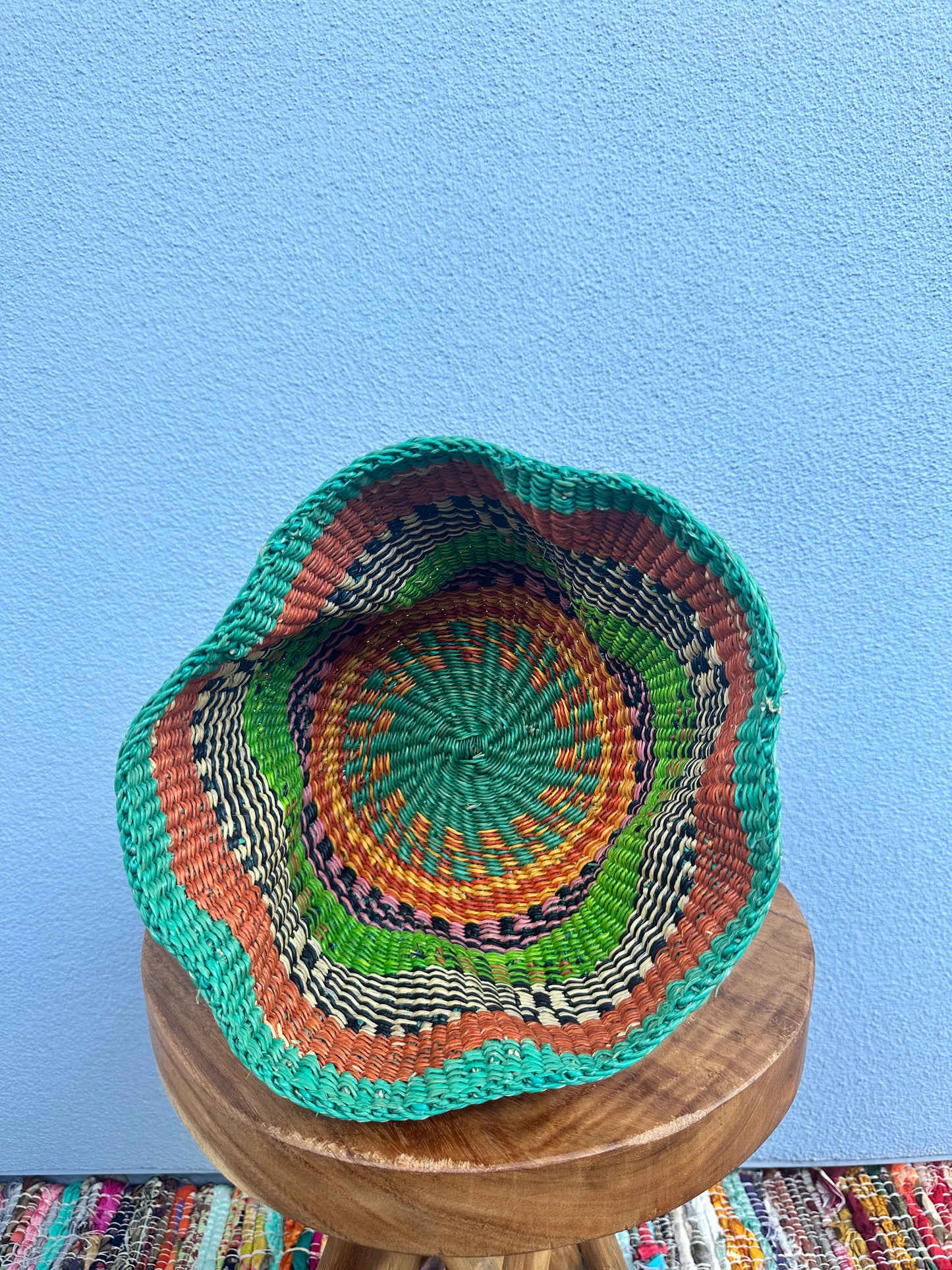 Rhythmic Ripples Wave Basket