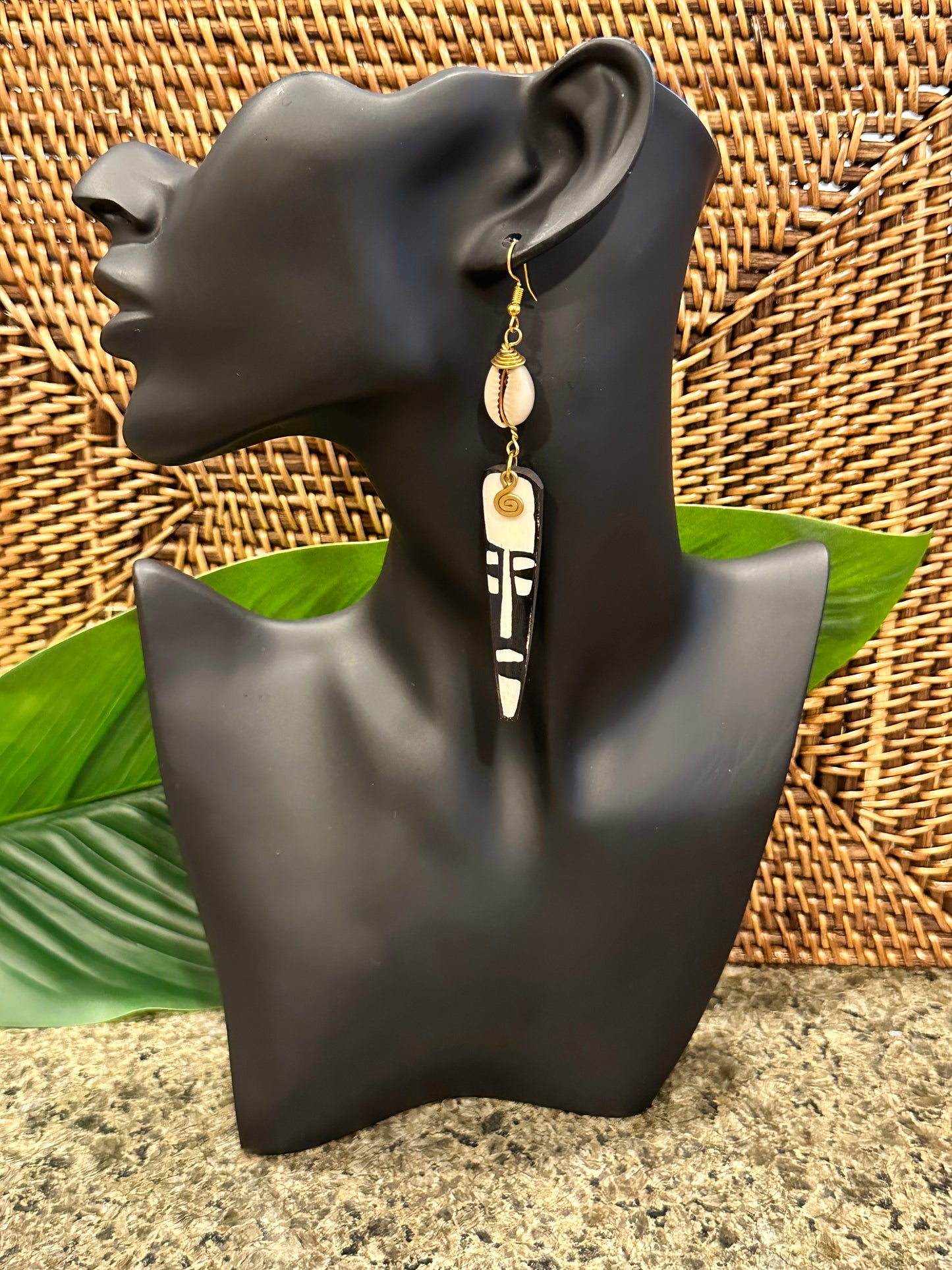 Jabbar Batik Brown Earrings