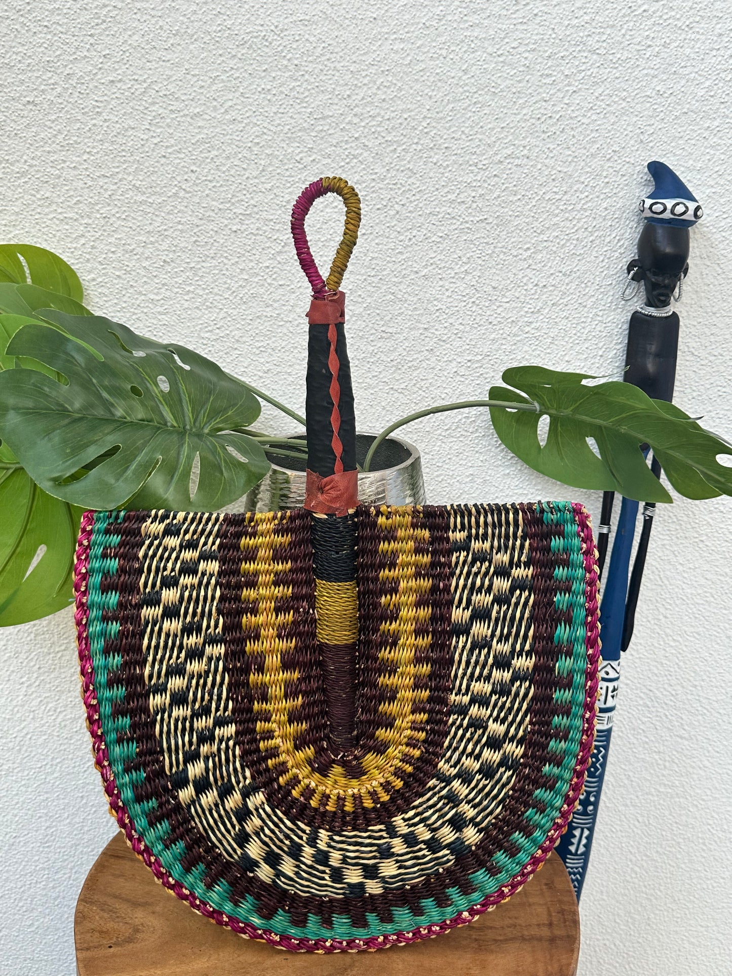 Brown Woven Fan