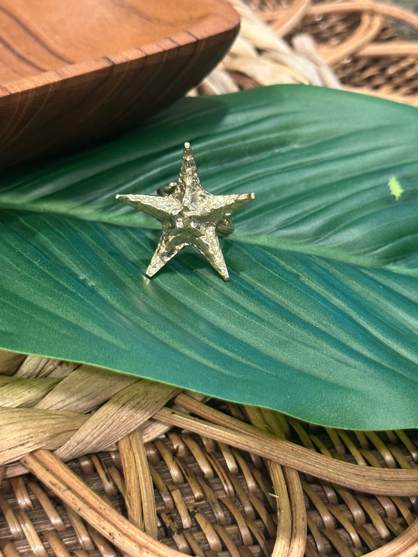 Starfish Brass Ring