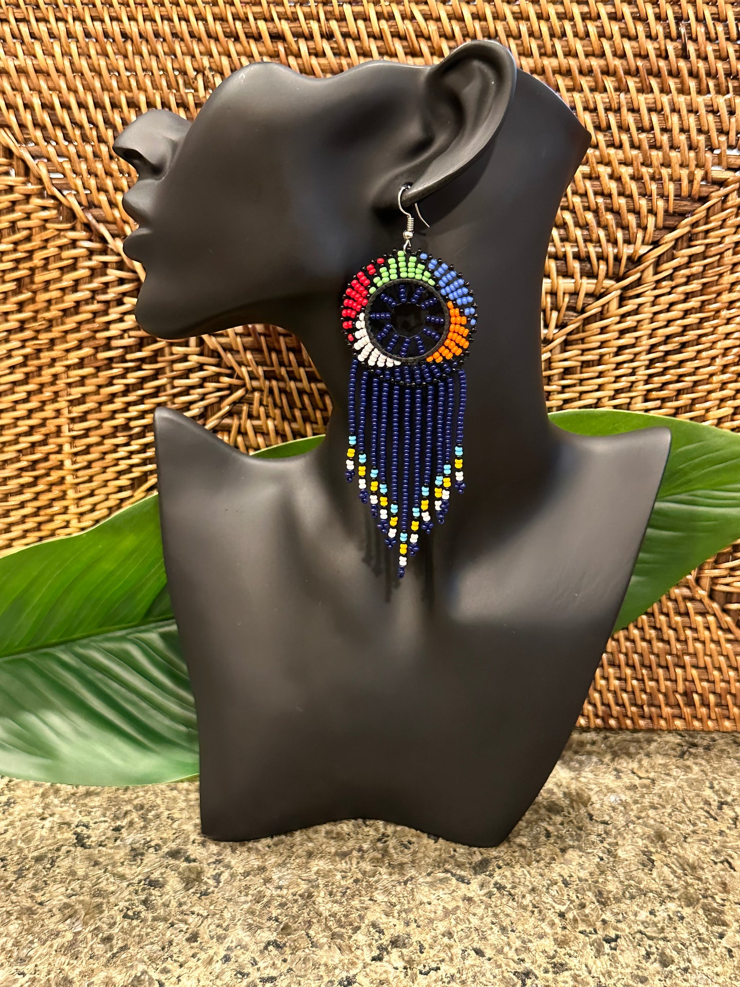 Kwanele Navy Earrings