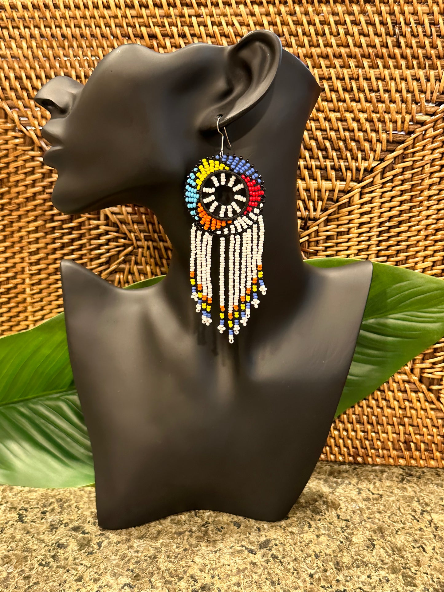 Kwanele White Earrings