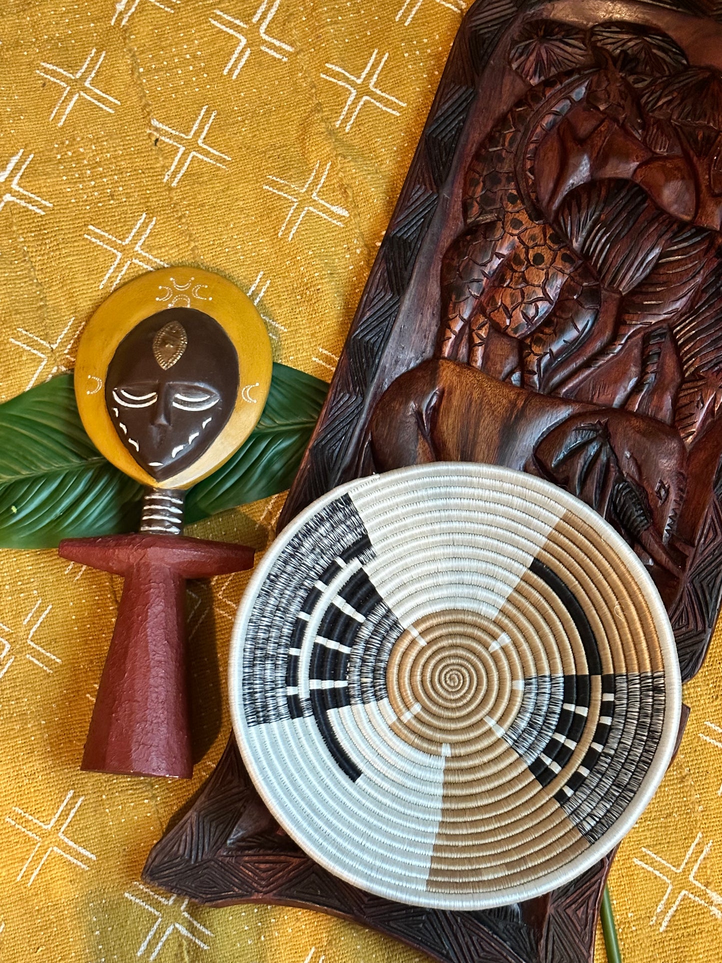 Nature Harmony Woven African Basket