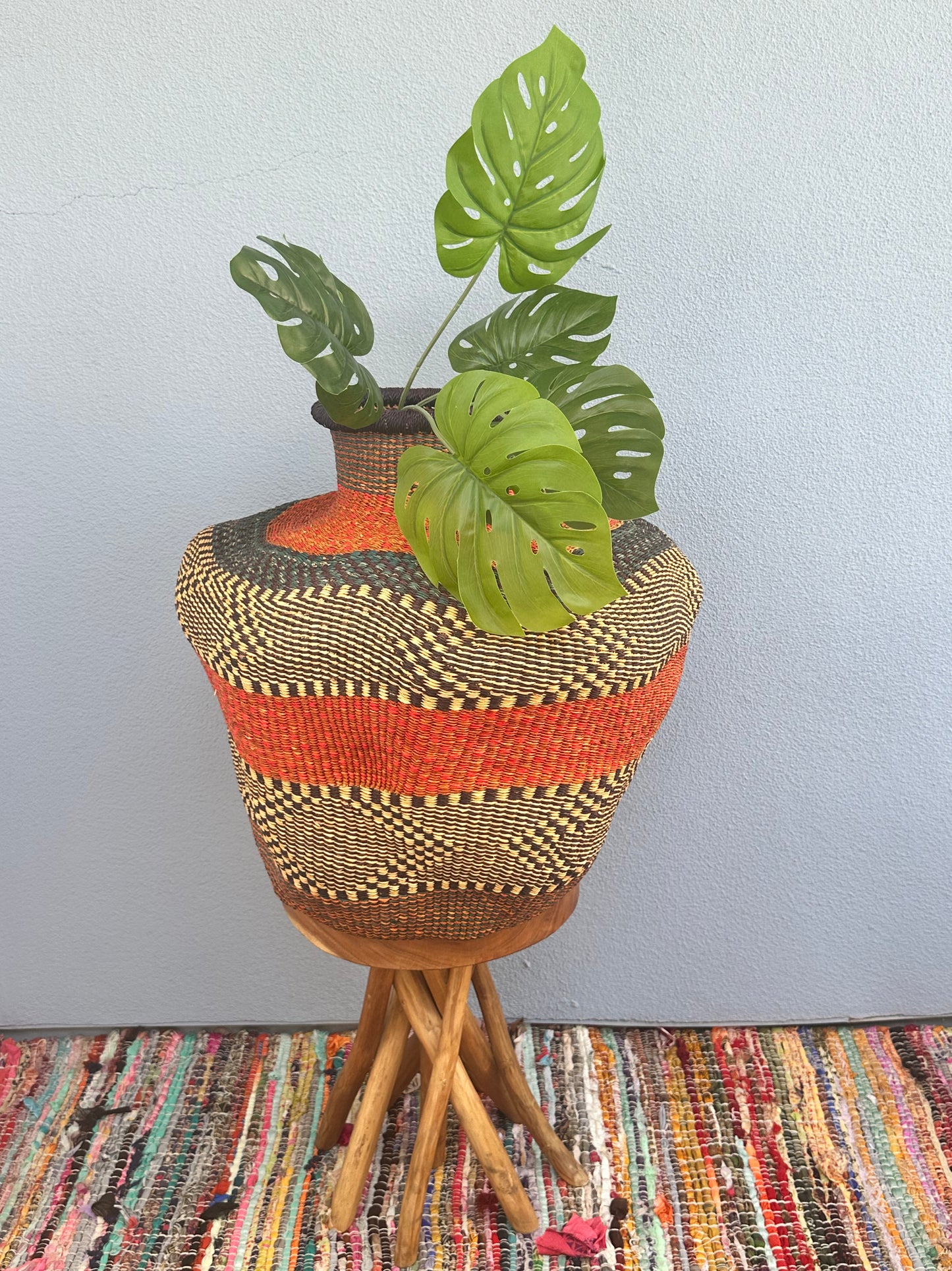 Azure Enchantment: Vibrant Symphony Basket