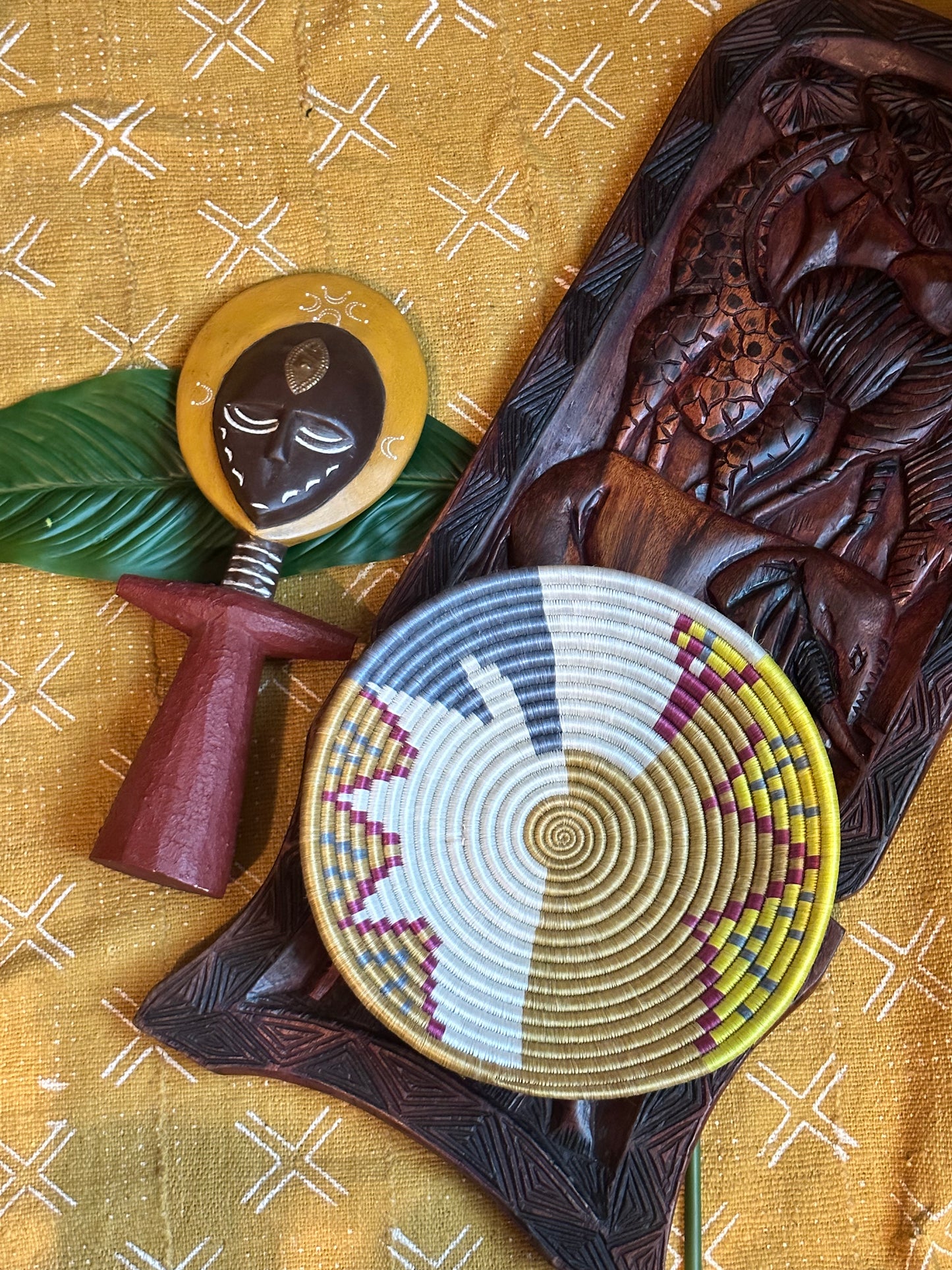 Starlight Sands Woven African Basket