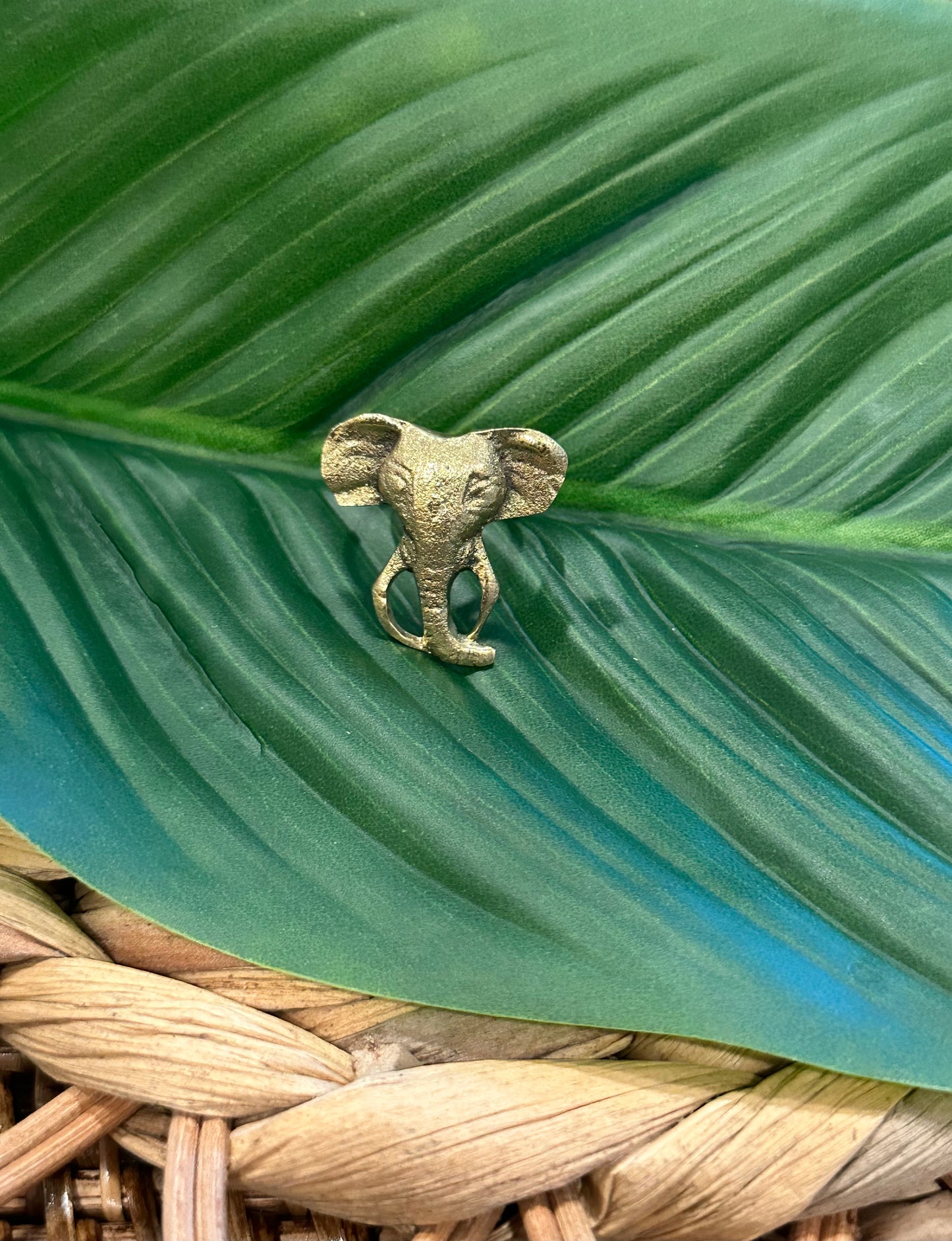 Elephant Brass Ring (Small)