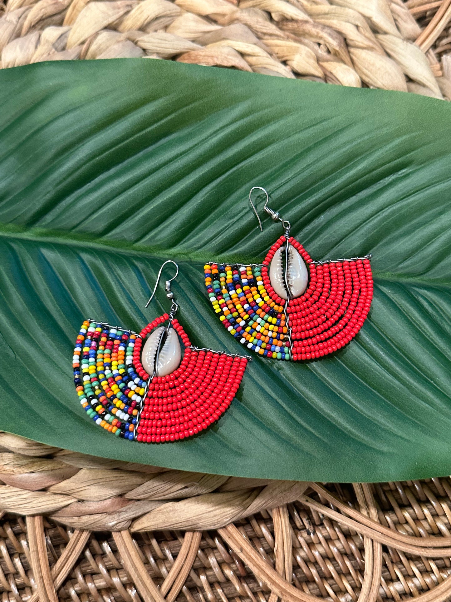 Mandere Red Earrings