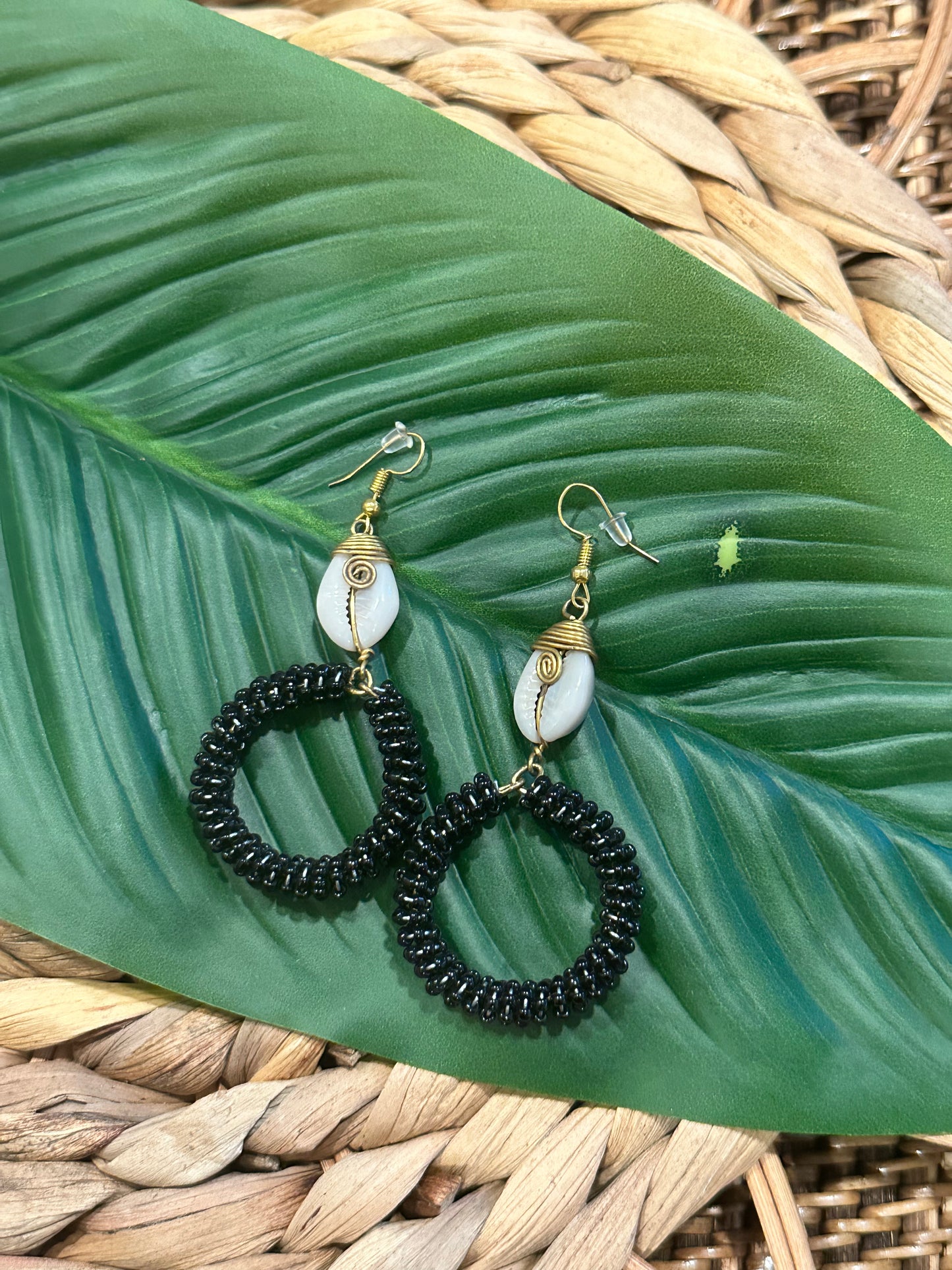 Amara Black Earrings