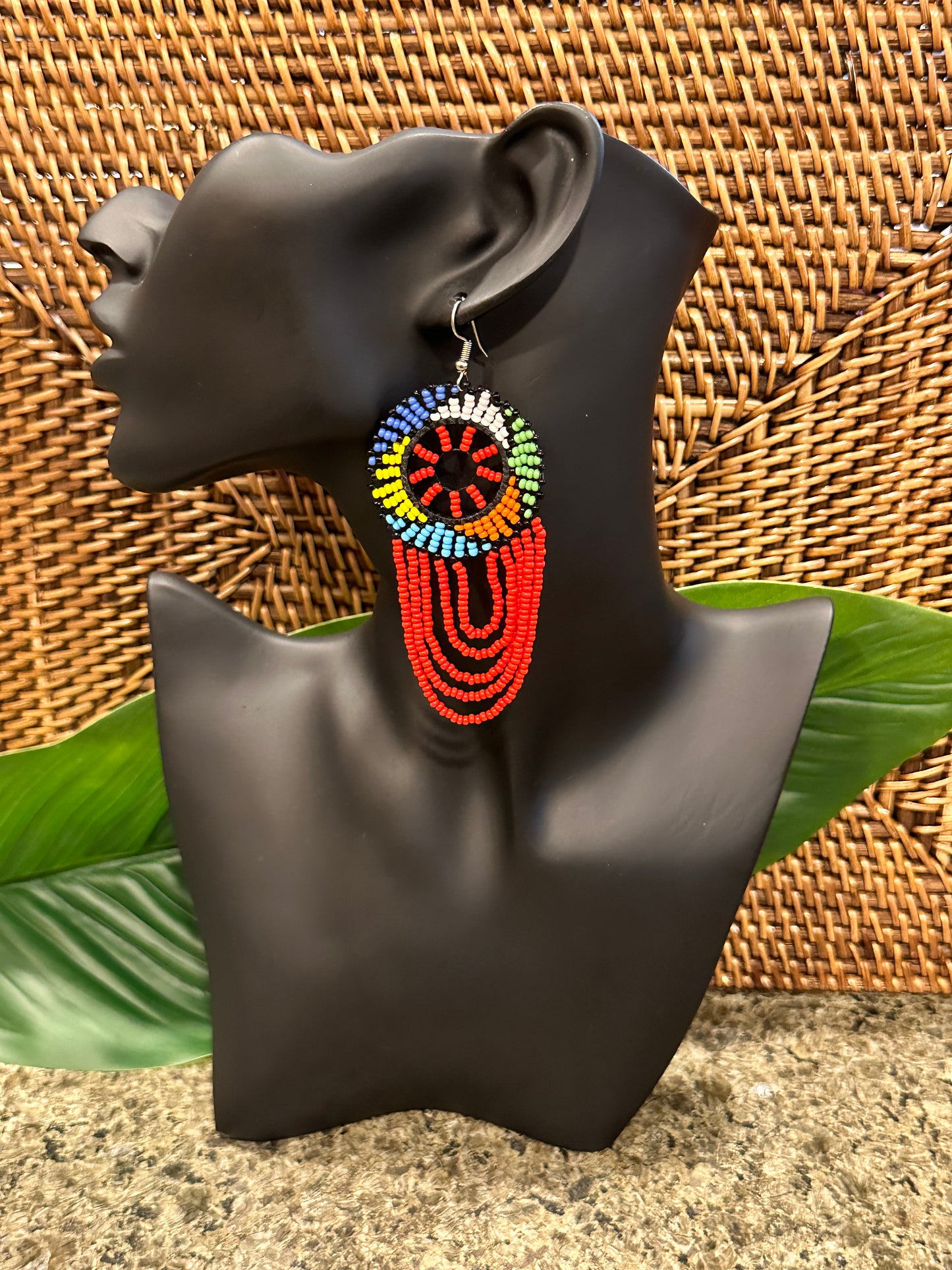 Zahara Red Earrings