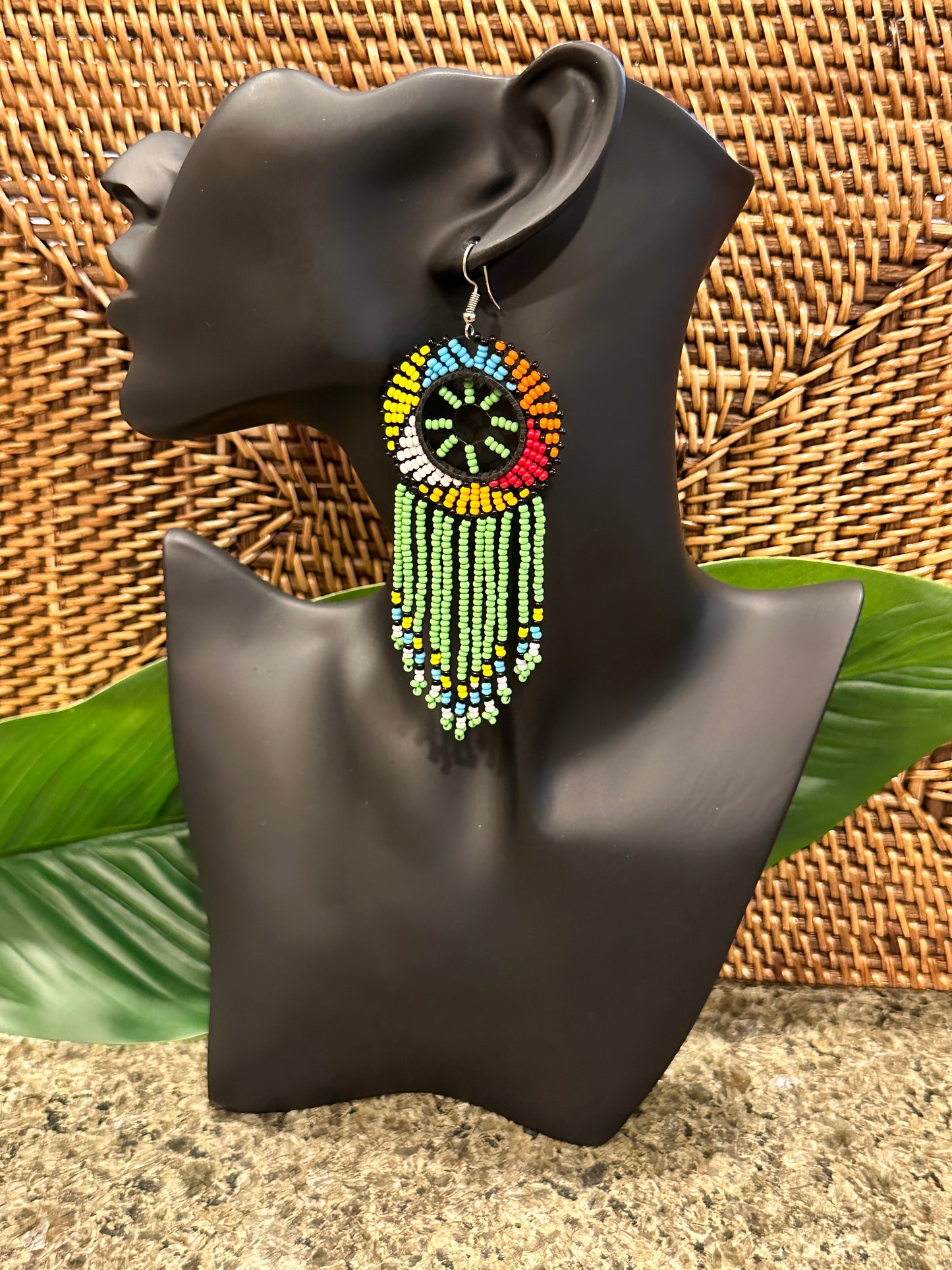 Kwanele Green Earrings