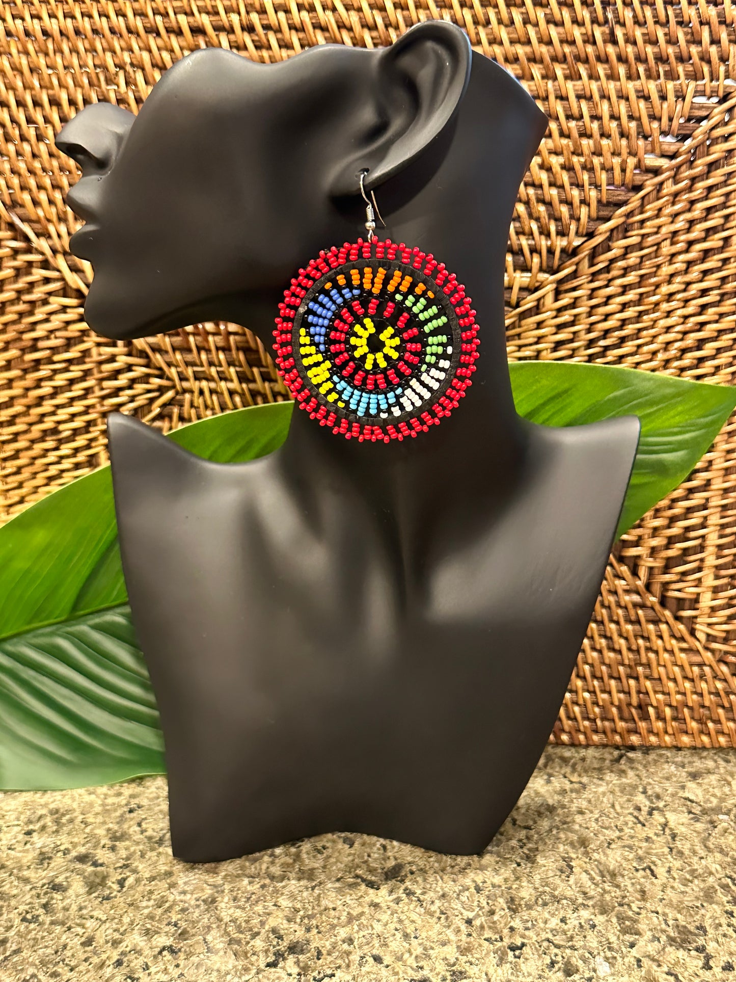 Imani Red Earrings