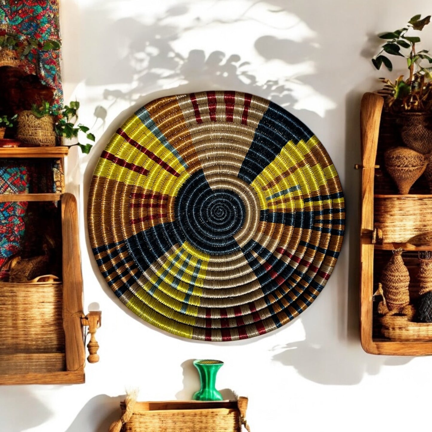 Echoes of Sunrise Woven Basket