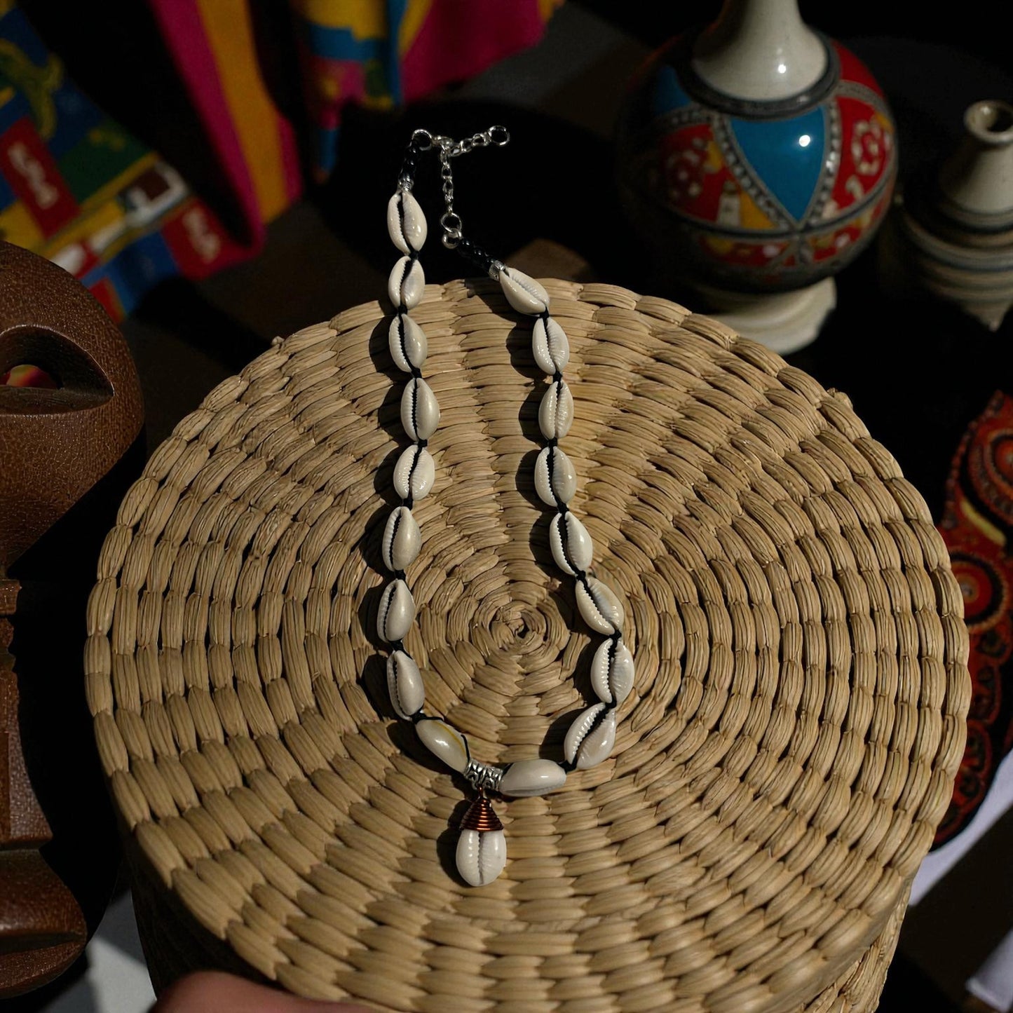 Cowrie Essence Drop Necklace