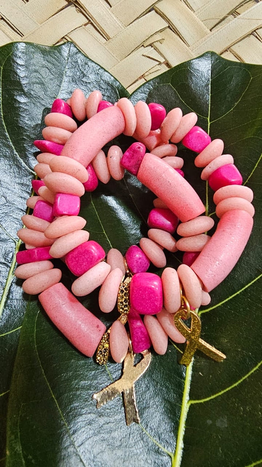 Empowerment Pink Ribbon Bracelet