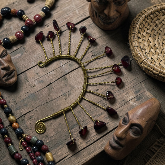 AdornHer “Crimson Ancestry” Ear Cuff