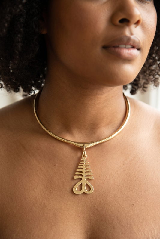 Enduring Spirit Brass Necklace