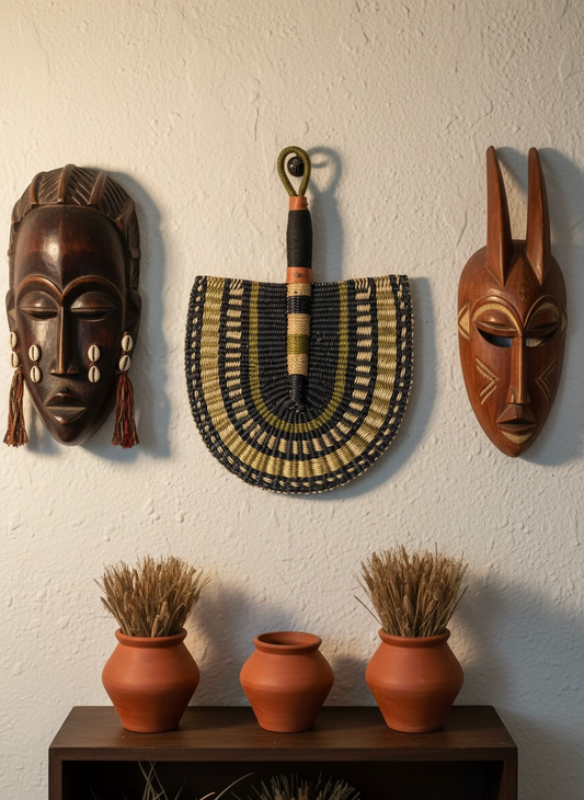 Woven African Fan – 07