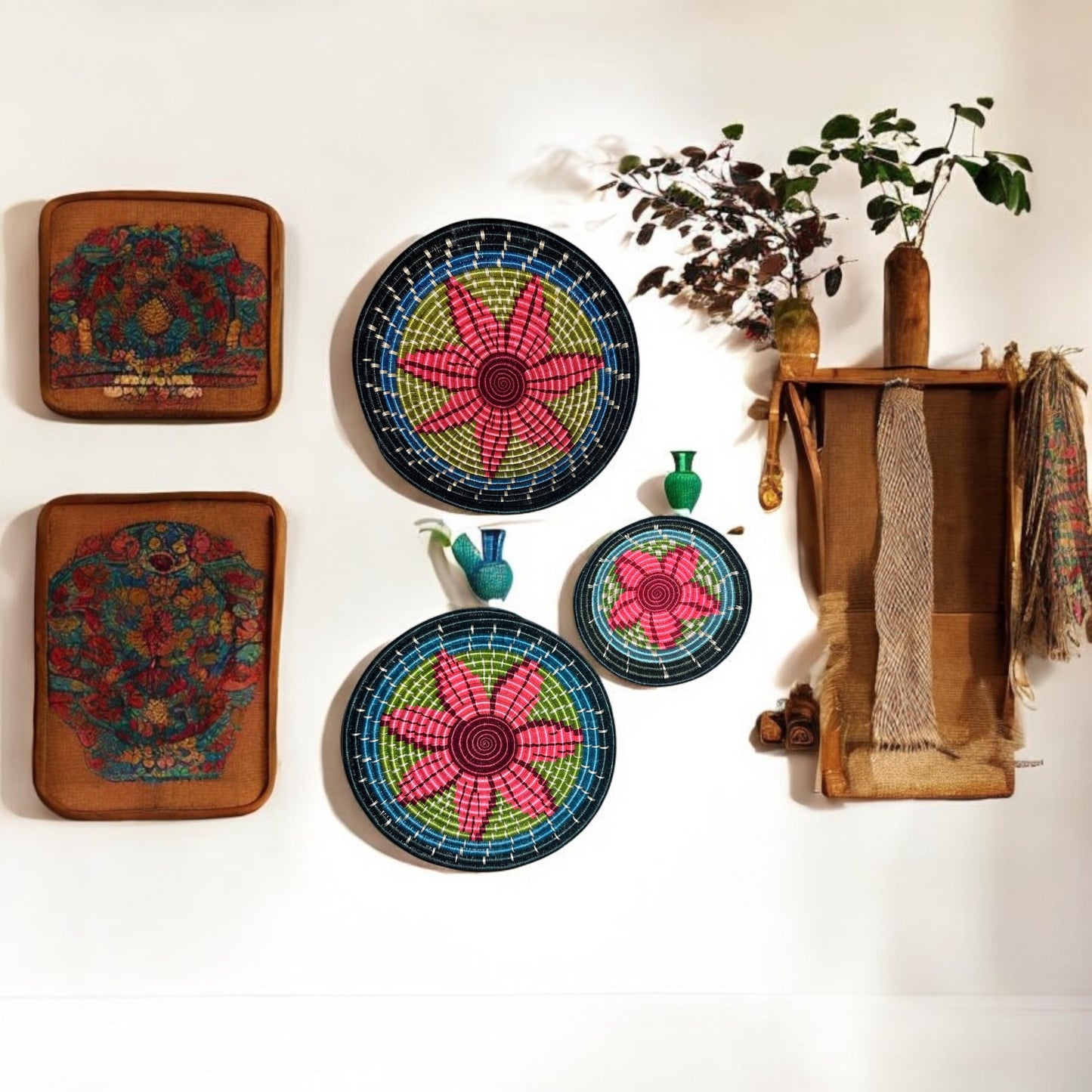 Blossom Radiance Woven Basket