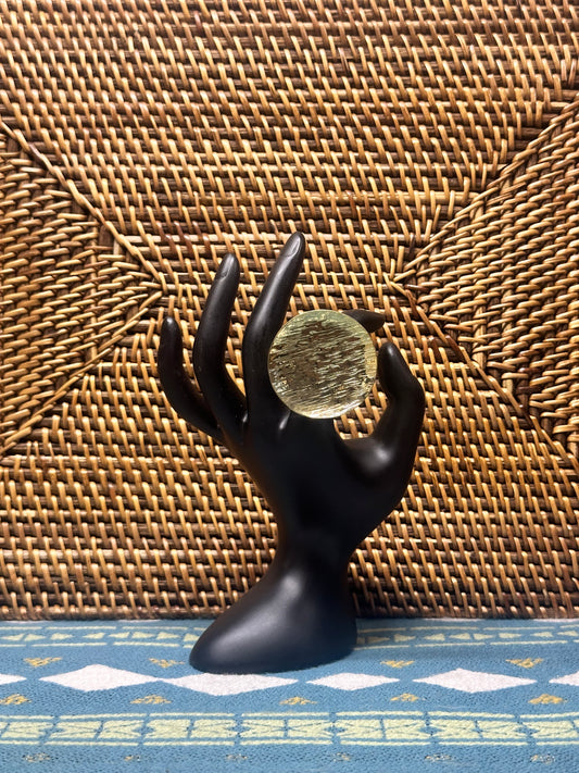 Textured Disc Brass Ring